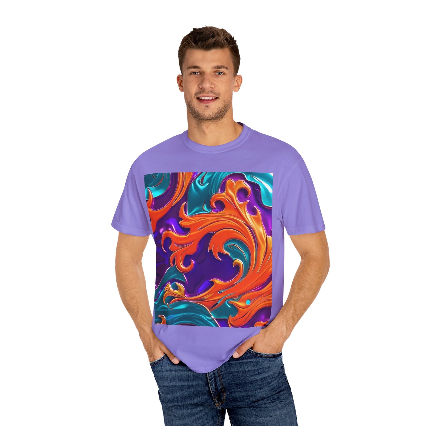 Orange Royal™ Swirl Tee | Bold Luxury