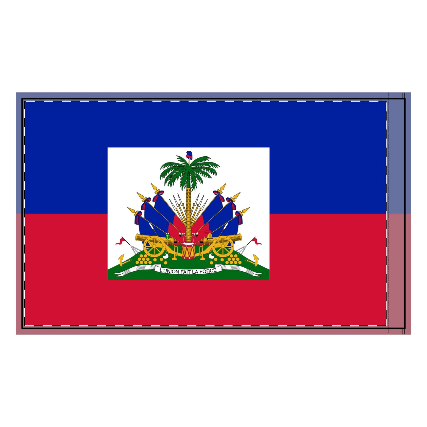 Haiti Coat of Arms Double-Sided Flag