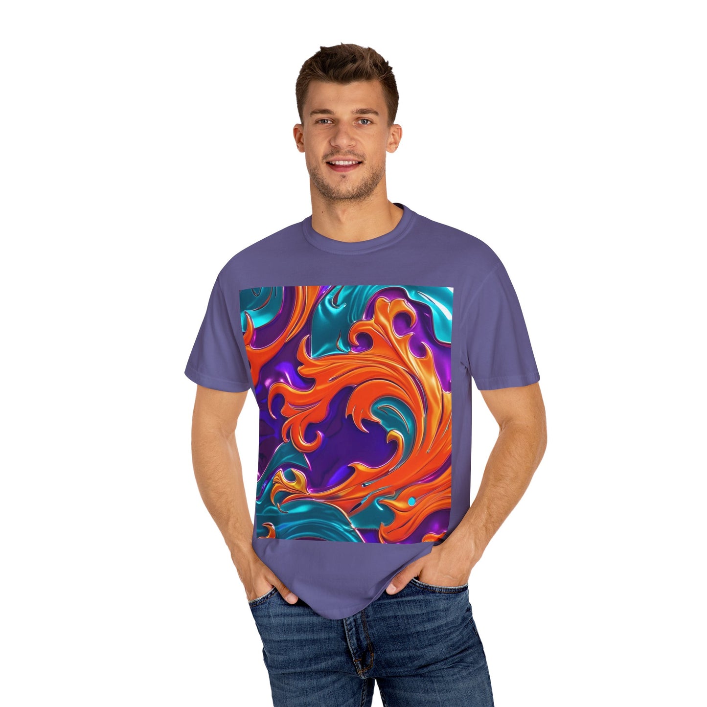 Orange Royal™ Swirl Tee | Bold Luxury