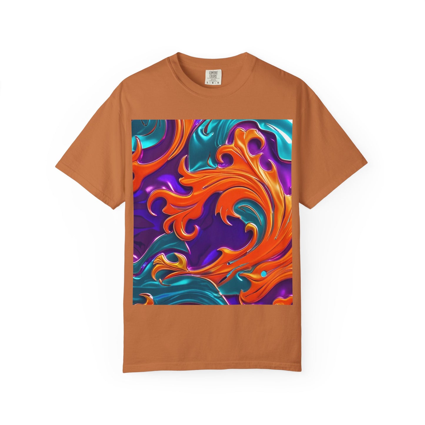 Orange Royal™ Swirl Tee | Bold Luxury