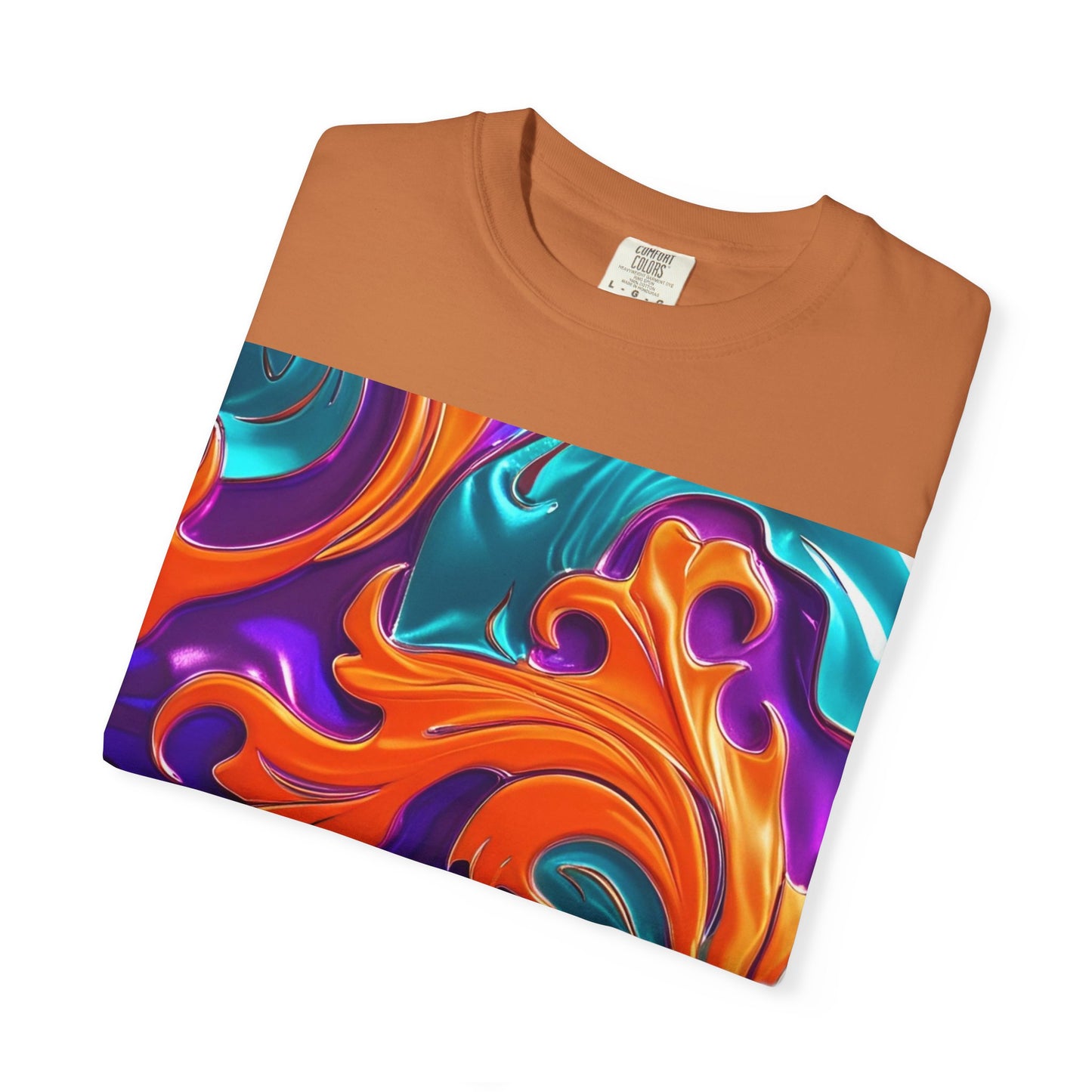 Orange Royal™ Swirl Tee | Bold Luxury