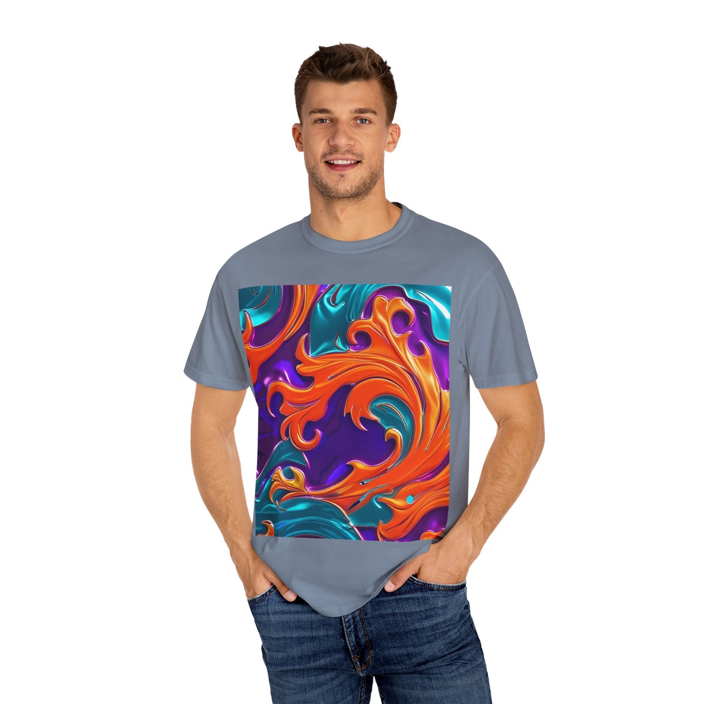 Orange Royal™ Swirl Tee | Bold Luxury