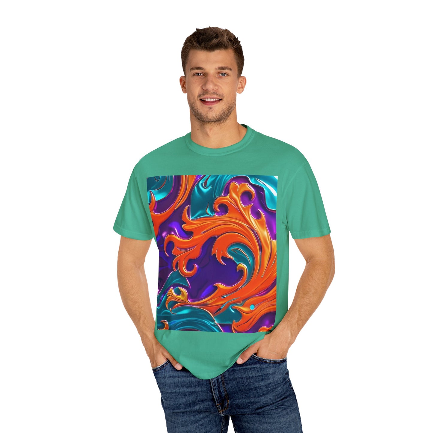 Orange Royal™ Swirl Tee | Bold Luxury