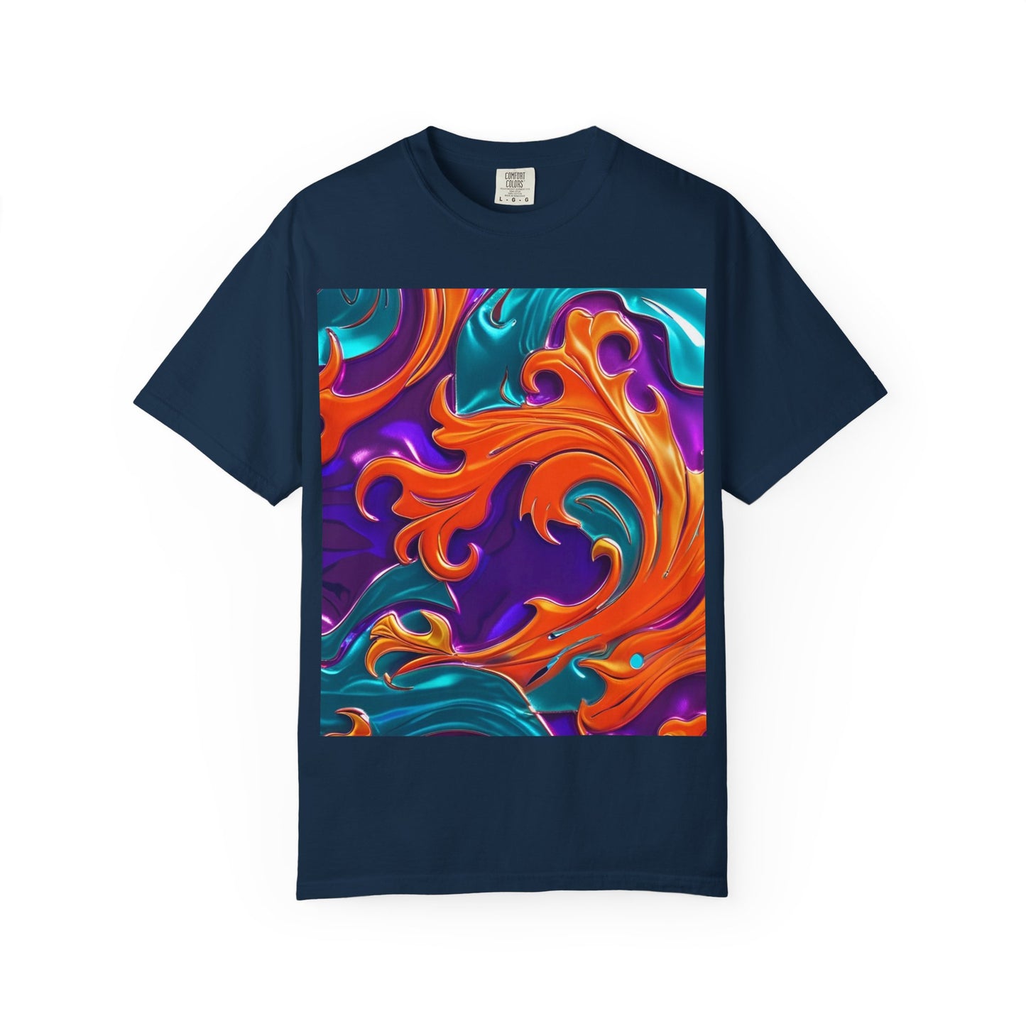 Orange Royal™ Swirl Tee | Bold Luxury