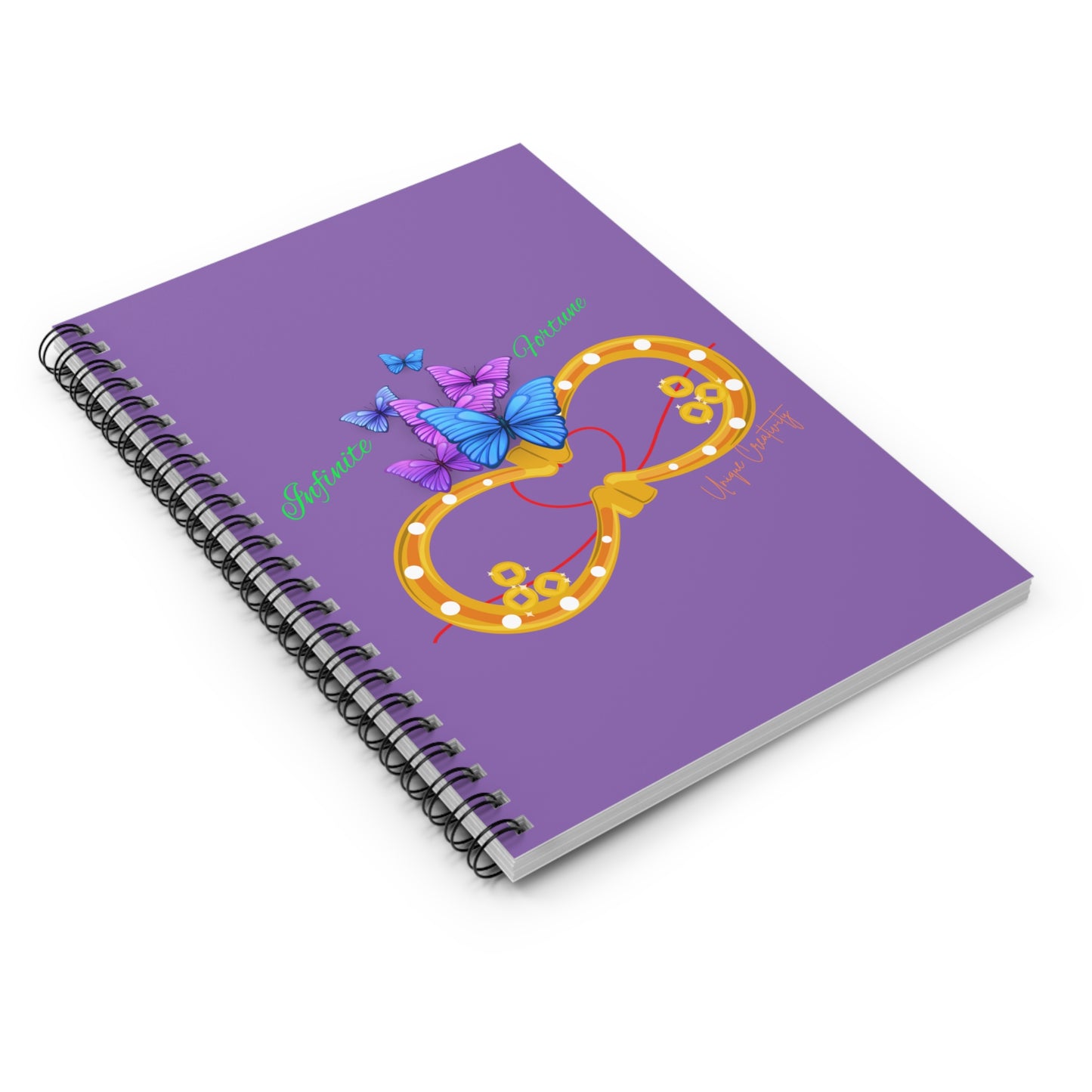 Colorful Infinite Fortune Spiral Notebook - Perfect for Kids, Students, and Wellness Journals, Gifts for Birthdays & Mother's Day