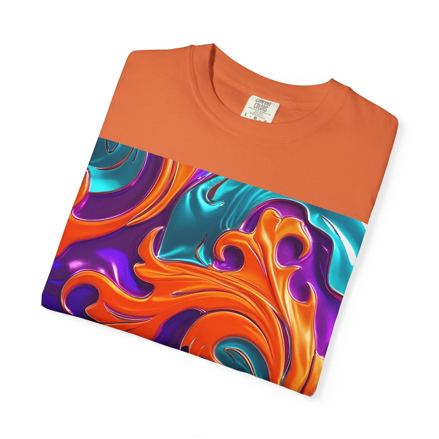 Orange Royal™ Swirl Tee | Bold Luxury