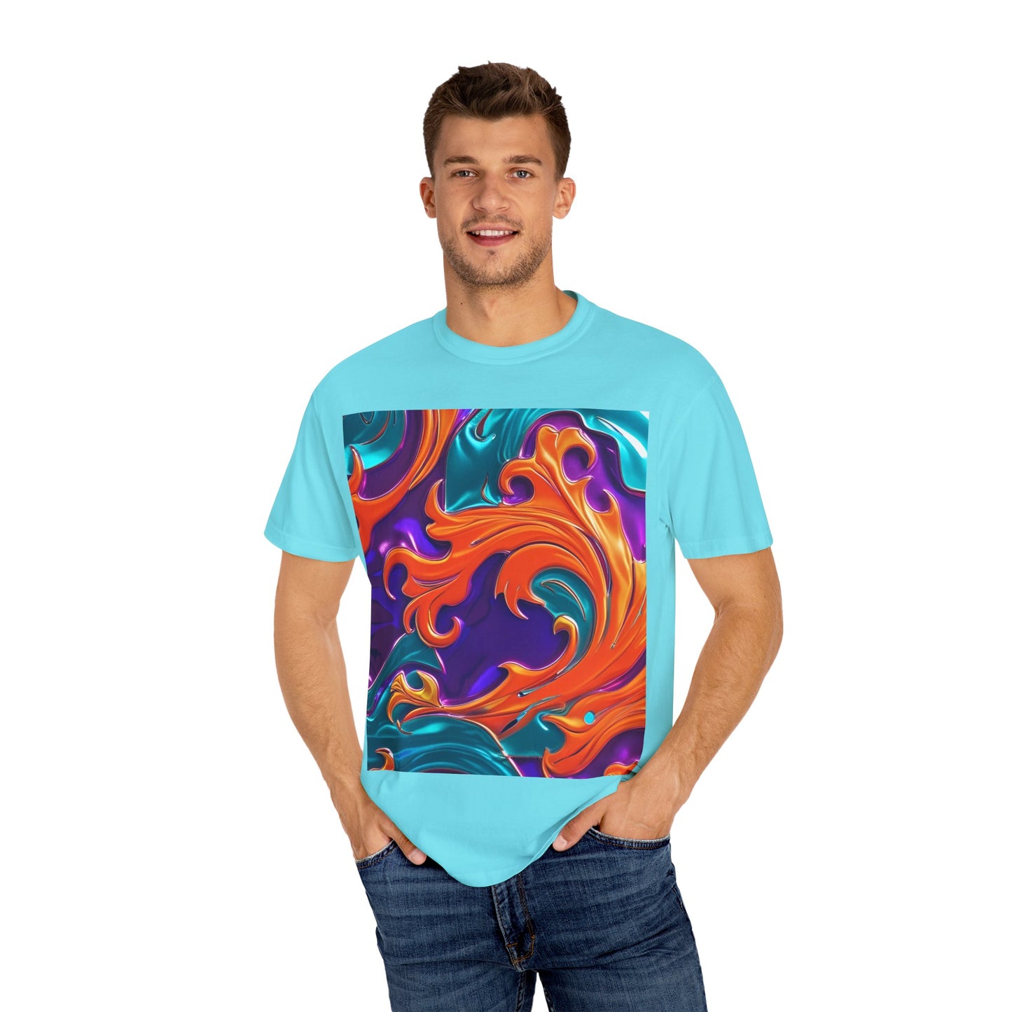 Orange Royal™ Swirl Tee | Bold Luxury