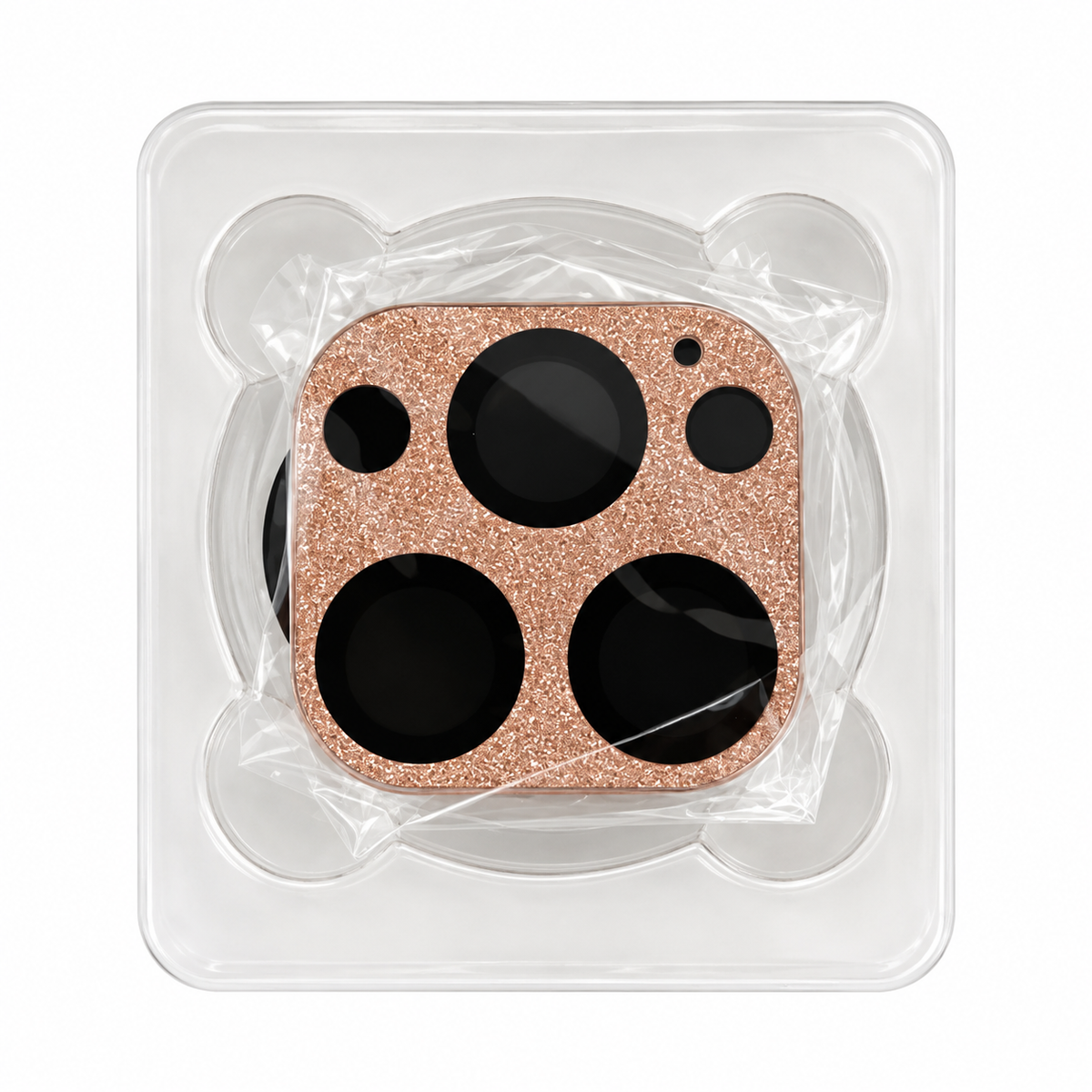 Rose-Gold Glitter Camera Cover
