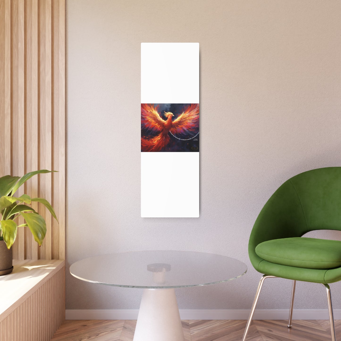 The Flame That Never Dies- Phoenix Rebirth Metal Wall Art sign | Unique Creativity