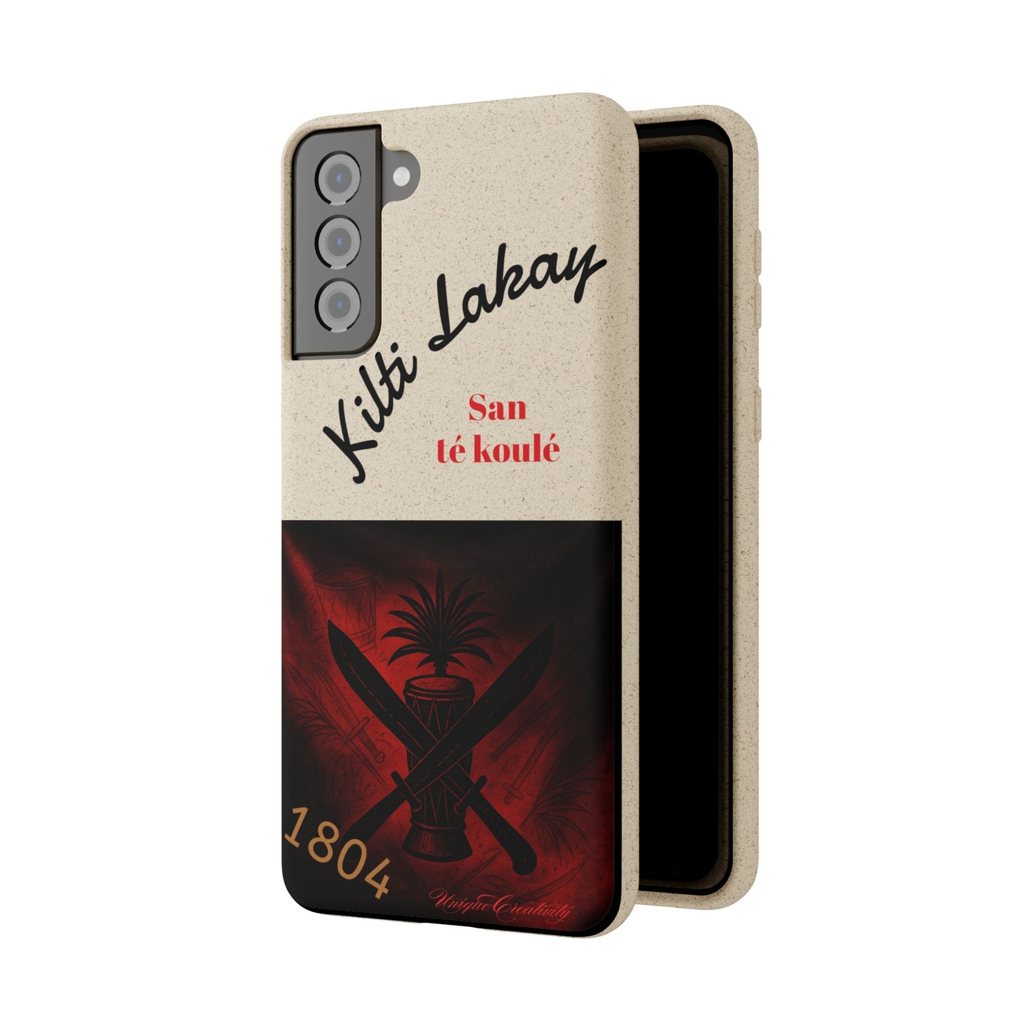 Kilti Lakay™ Eco-Friendly Phone Case | Biodegradable Sustainable Cover, Haitian Heritage
