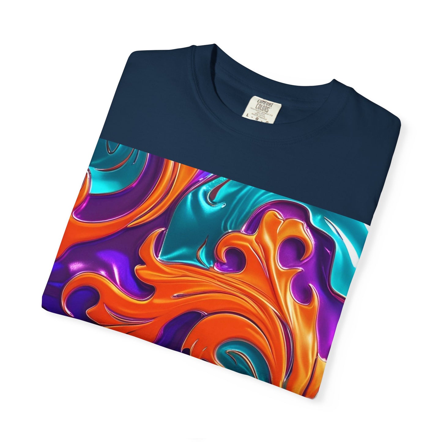Orange Royal™ Swirl Tee | Bold Luxury