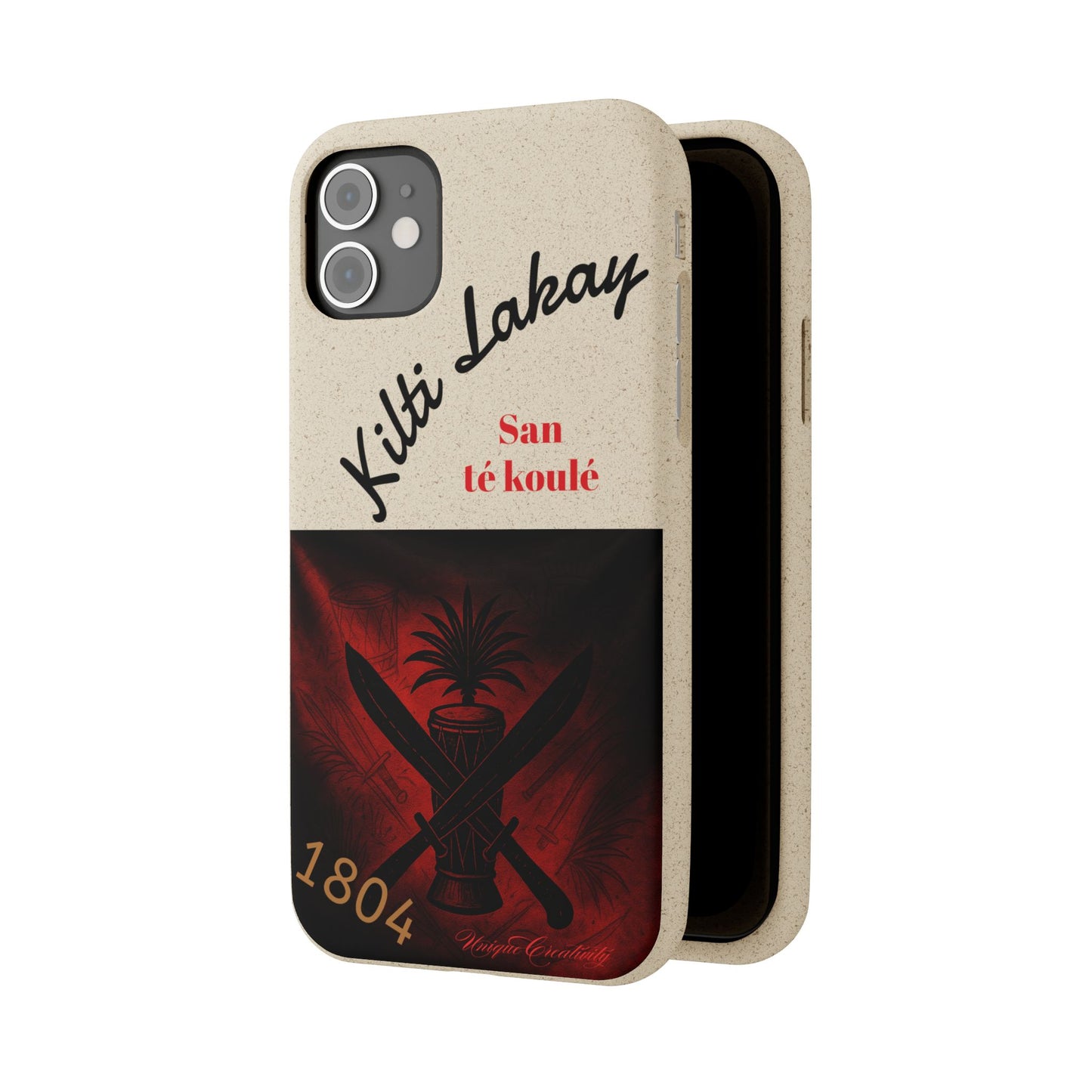 Kilti Lakay™ Eco-Friendly Phone Case | Biodegradable Sustainable Cover, Haitian Heritage