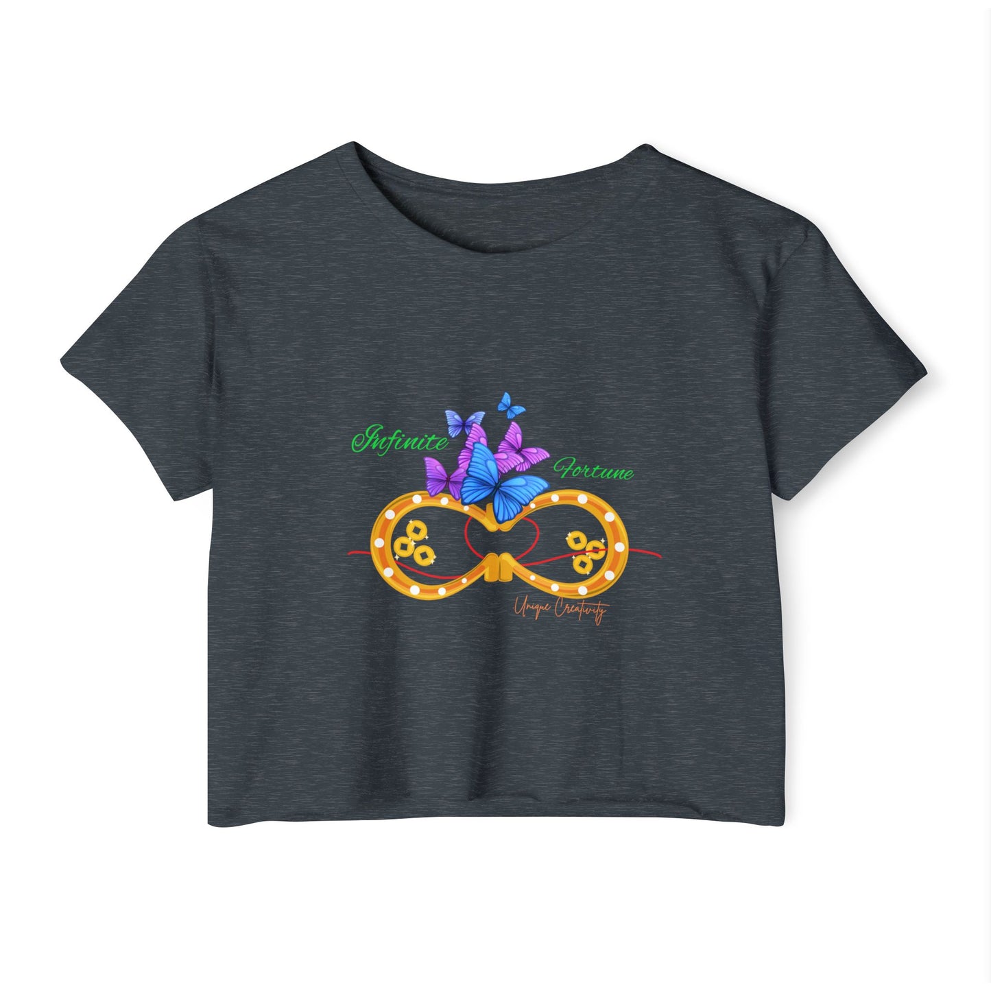 Infinite Fortune Crop Tee | Luxe Style