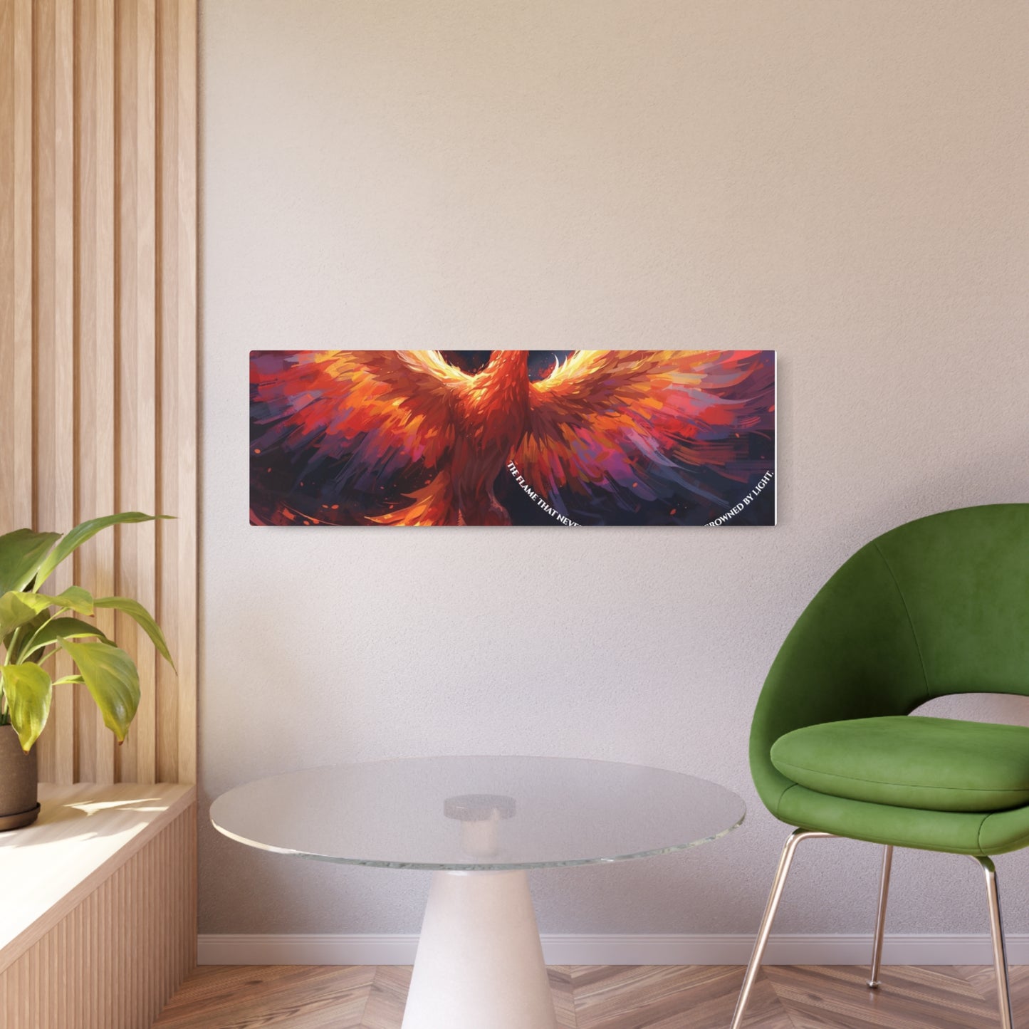 The Flame That Never Dies- Phoenix Rebirth Metal Wall Art sign | Unique Creativity