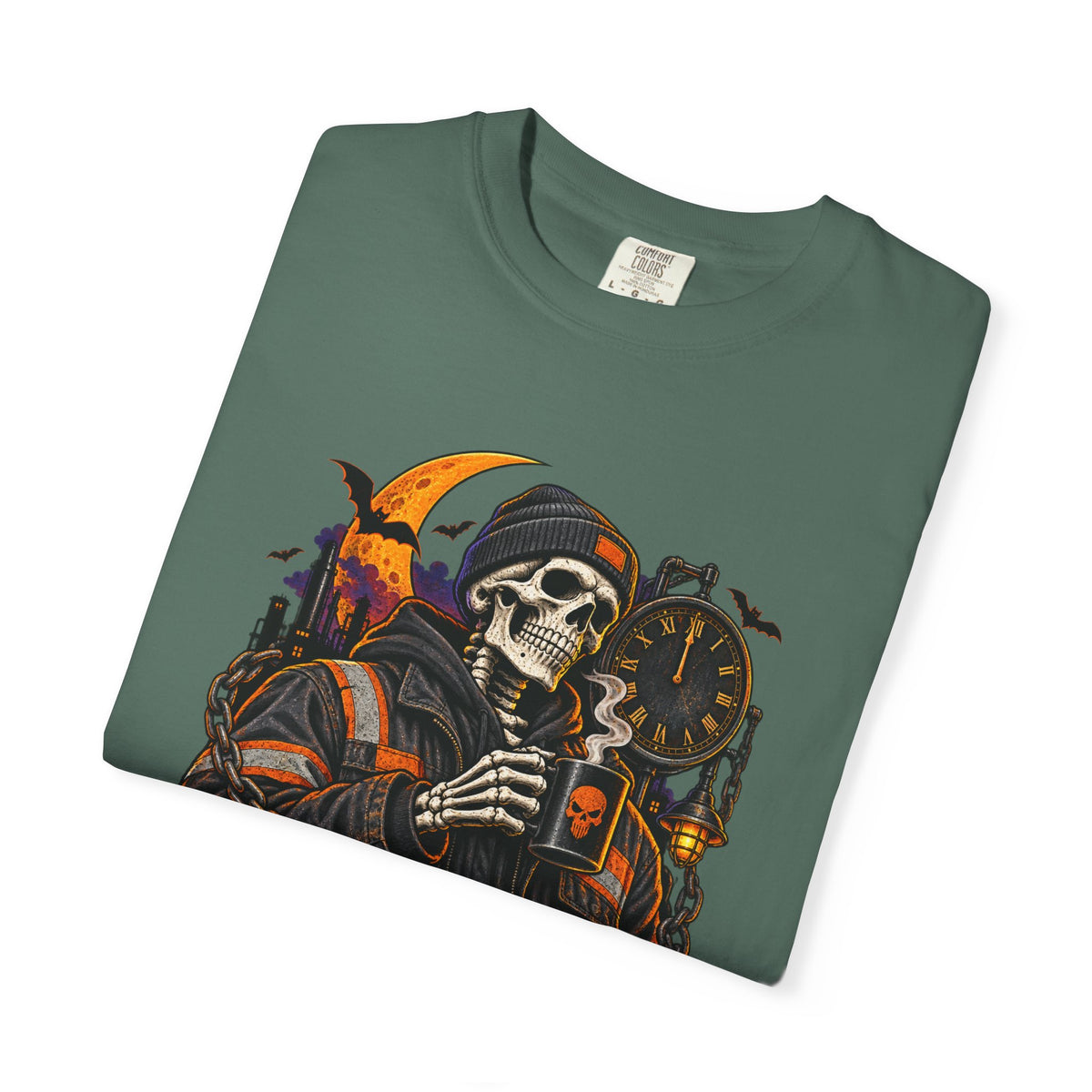 Graveyard Shift Certified Skeleton Halloween T-Shirt
