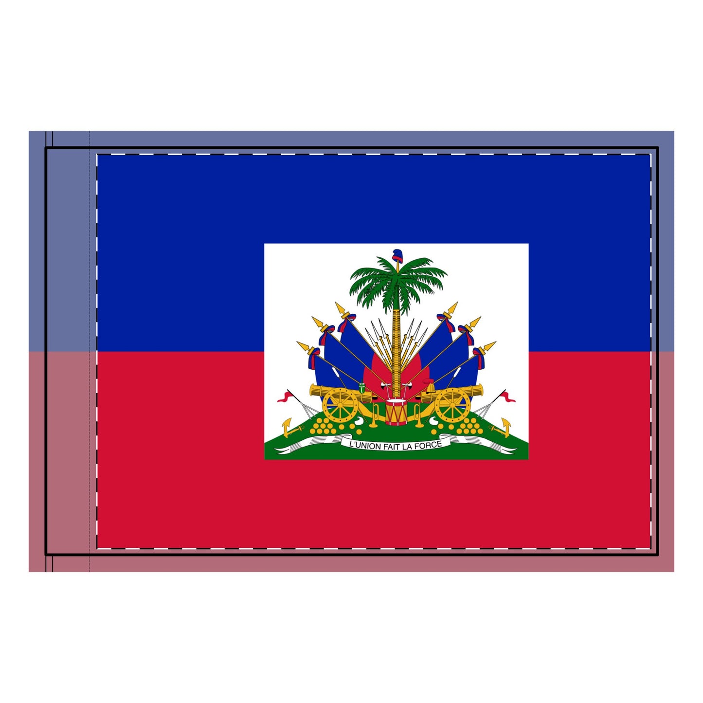 Haiti Coat of Arms Double-Sided Flag