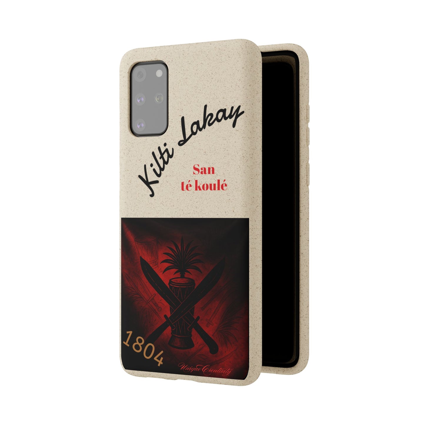 Kilti Lakay™ Eco-Friendly Phone Case | Biodegradable Sustainable Cover, Haitian Heritage