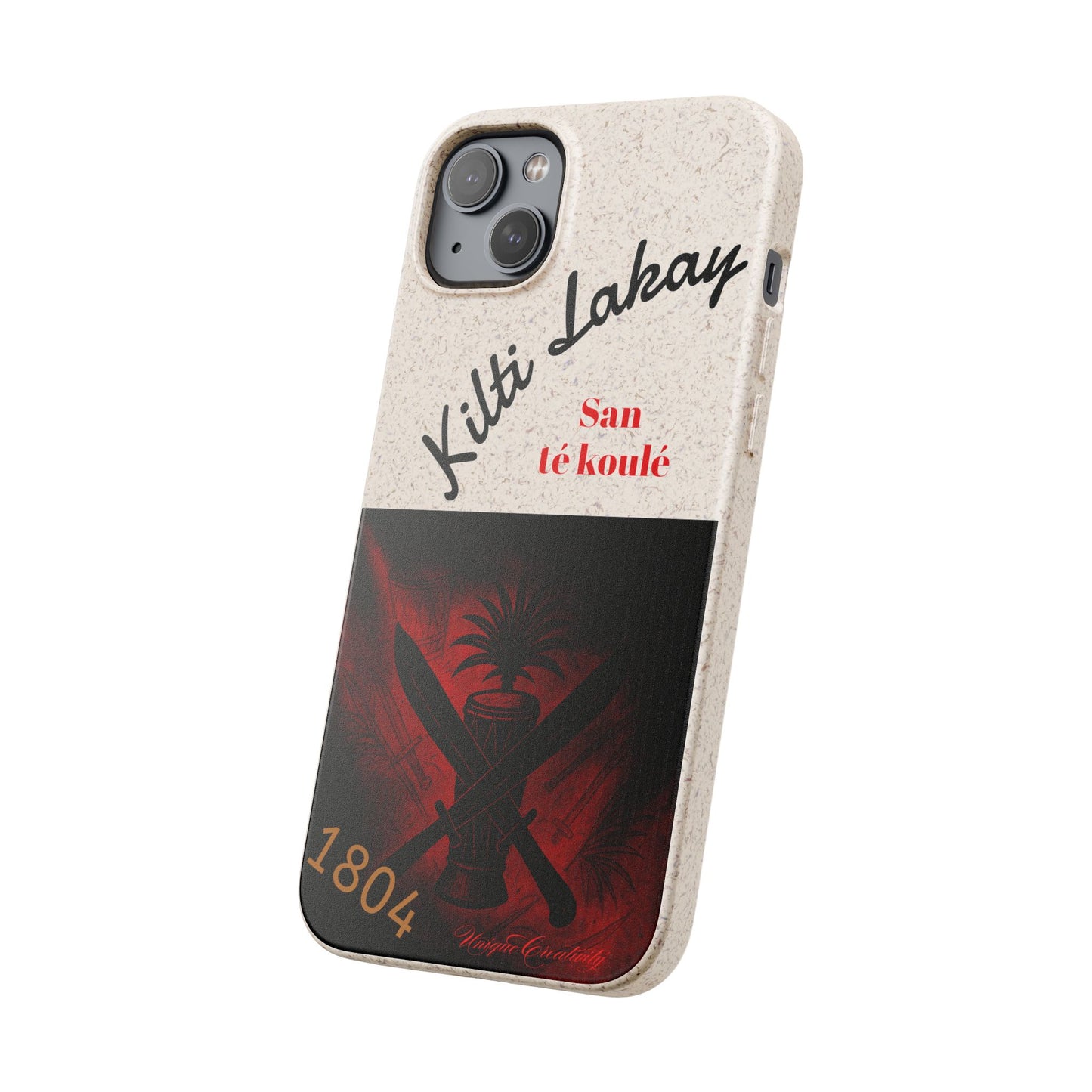 Kilti Lakay™ Eco-Friendly Phone Case | Biodegradable Sustainable Cover, Haitian Heritage