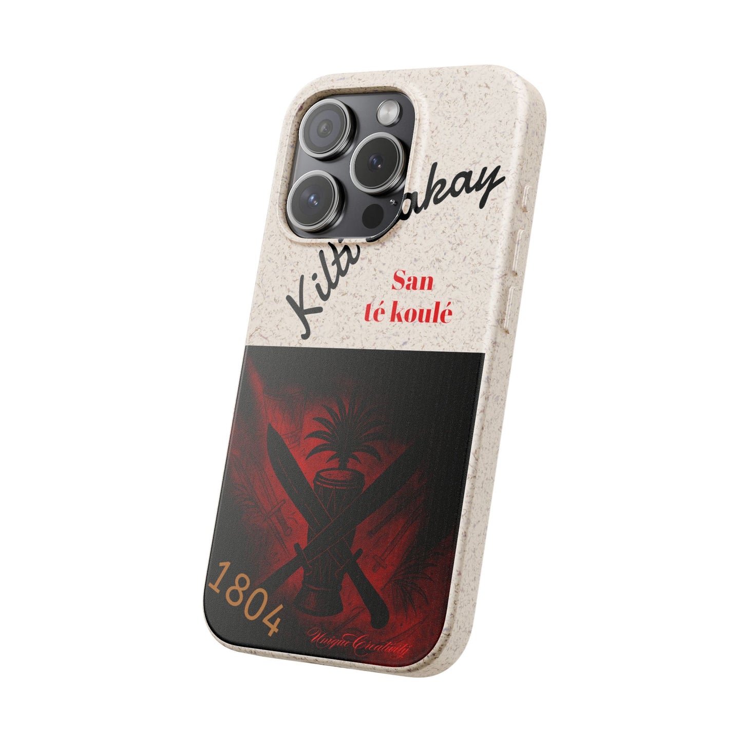 Kilti Lakay™ Eco-Friendly Phone Case | Biodegradable Sustainable Cover, Haitian Heritage