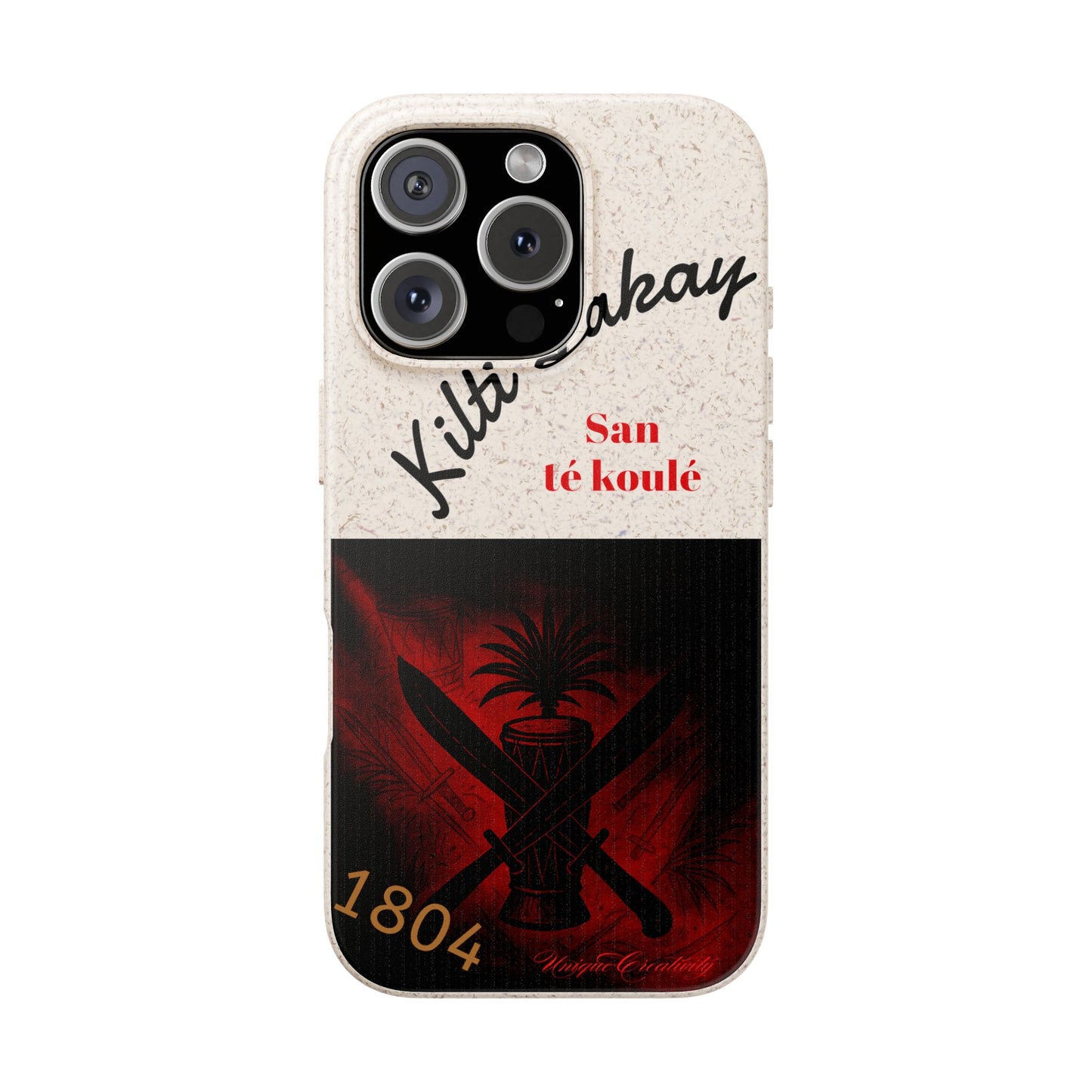 Kilti Lakay™ Eco-Friendly Phone Case | Biodegradable Sustainable Cover, Haitian Heritage