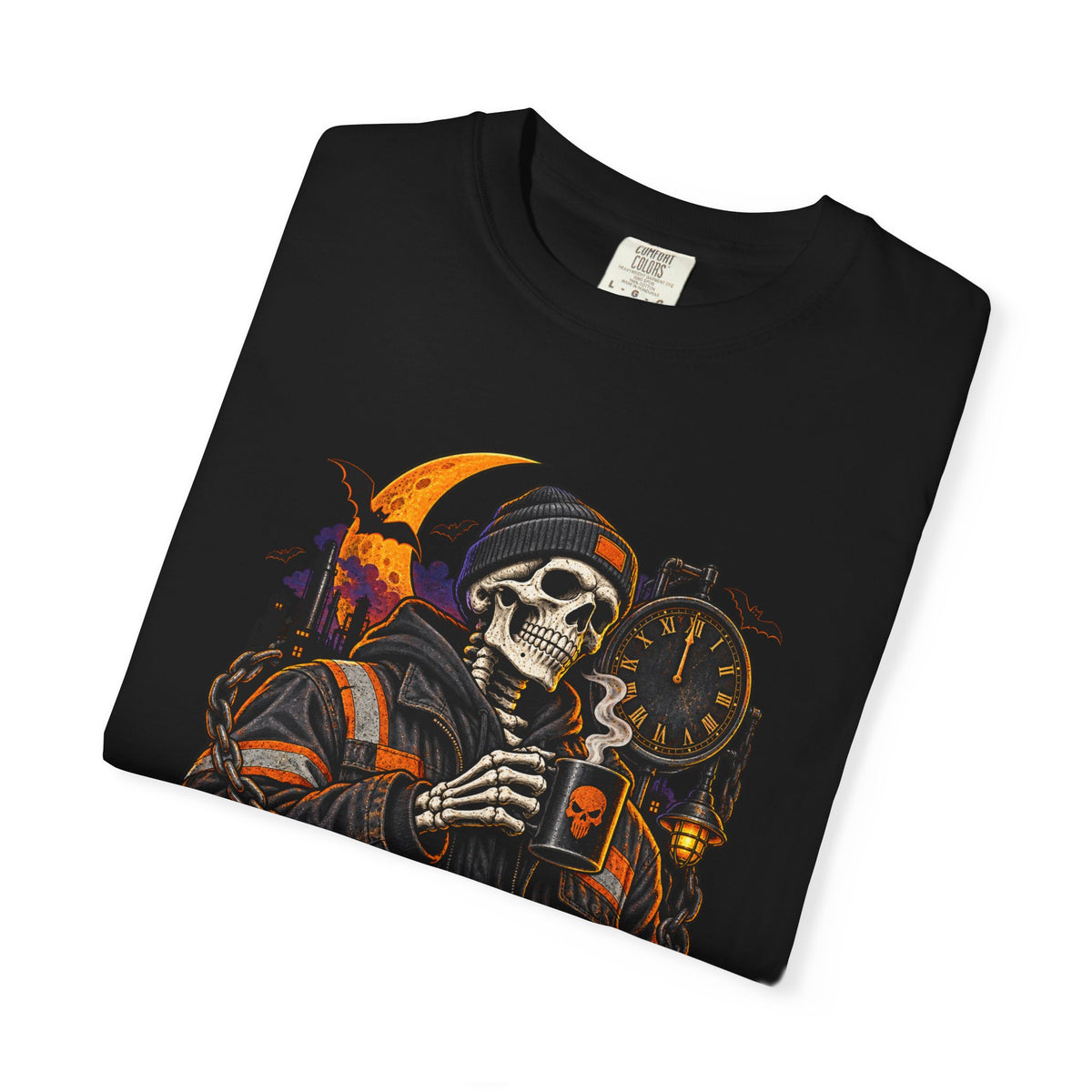 Graveyard Shift Certified Skeleton Halloween T-Shirt