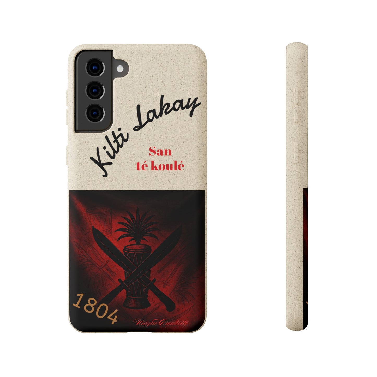 Kilti Lakay™ Eco-Friendly Phone Case | Biodegradable Sustainable Cover, Haitian Heritage