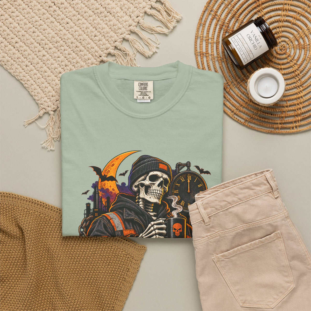 Graveyard Shift Certified Skeleton Halloween T-Shirt