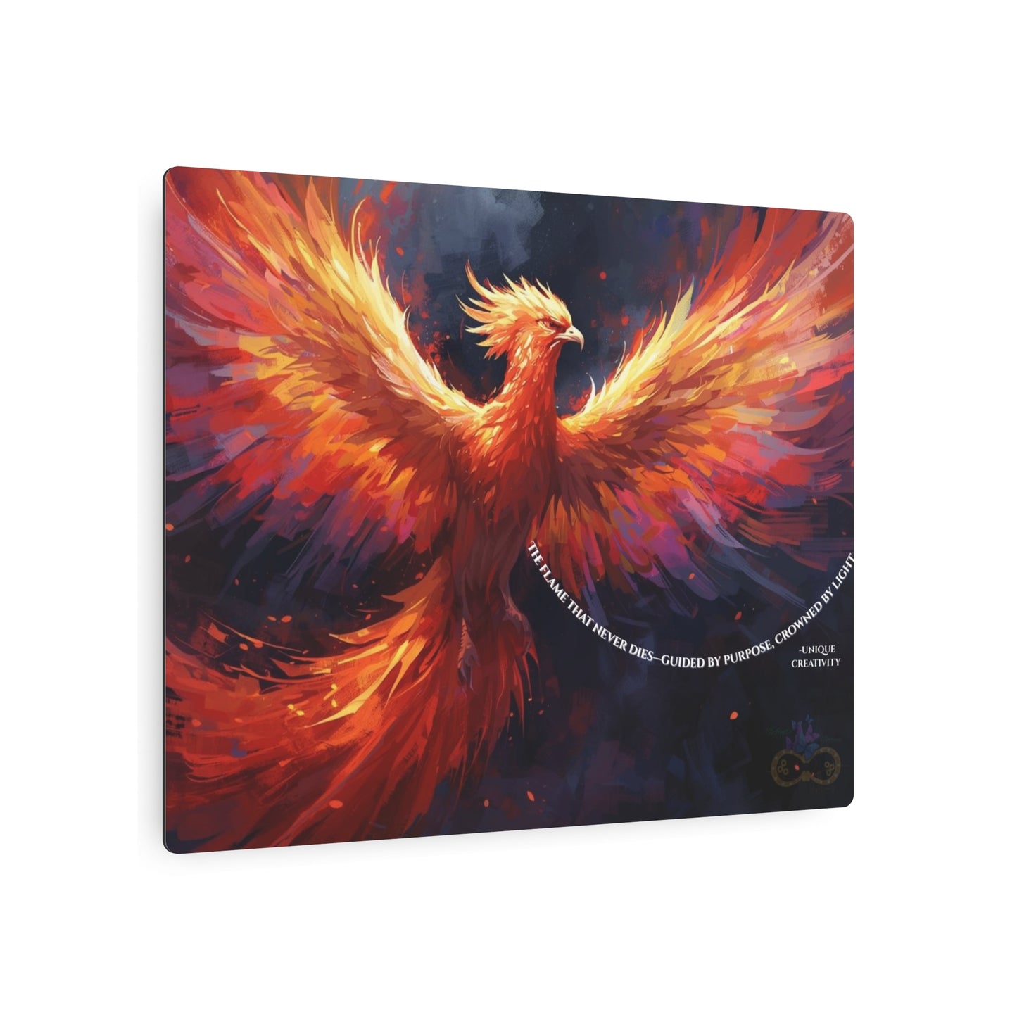 The Flame That Never Dies- Phoenix Rebirth Metal Wall Art sign | Unique Creativity