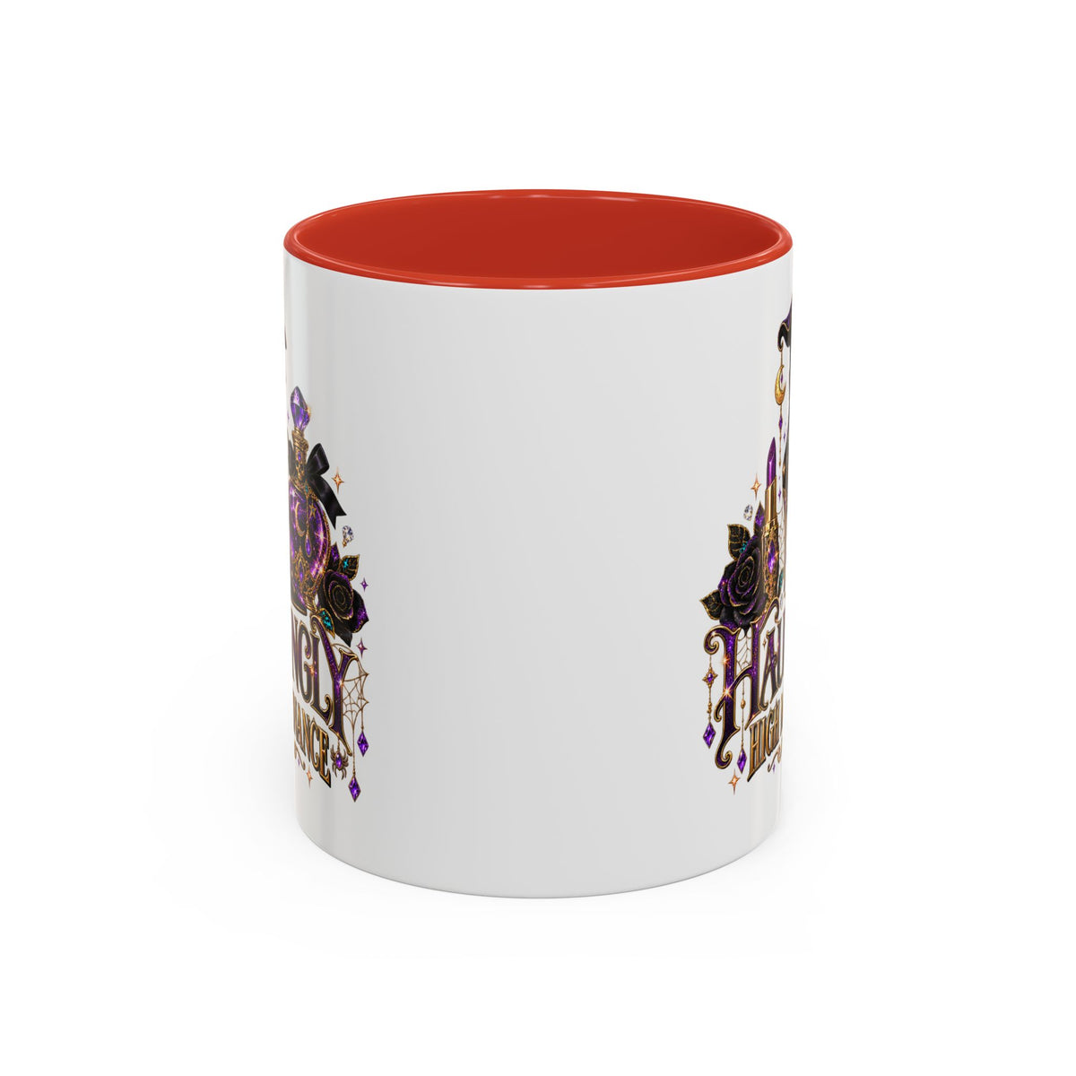 Hauntingly High Maintenance Halloween Mug – 11 oz Color Accent Coffee Cup