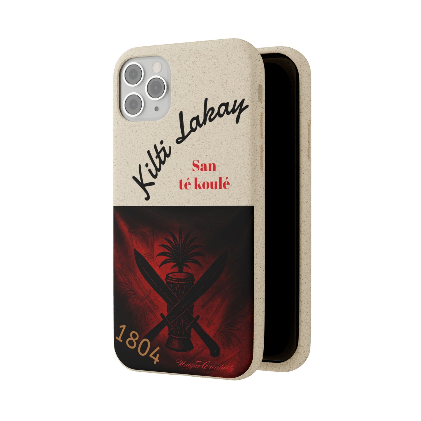 Kilti Lakay™ Eco-Friendly Phone Case | Biodegradable Sustainable Cover, Haitian Heritage