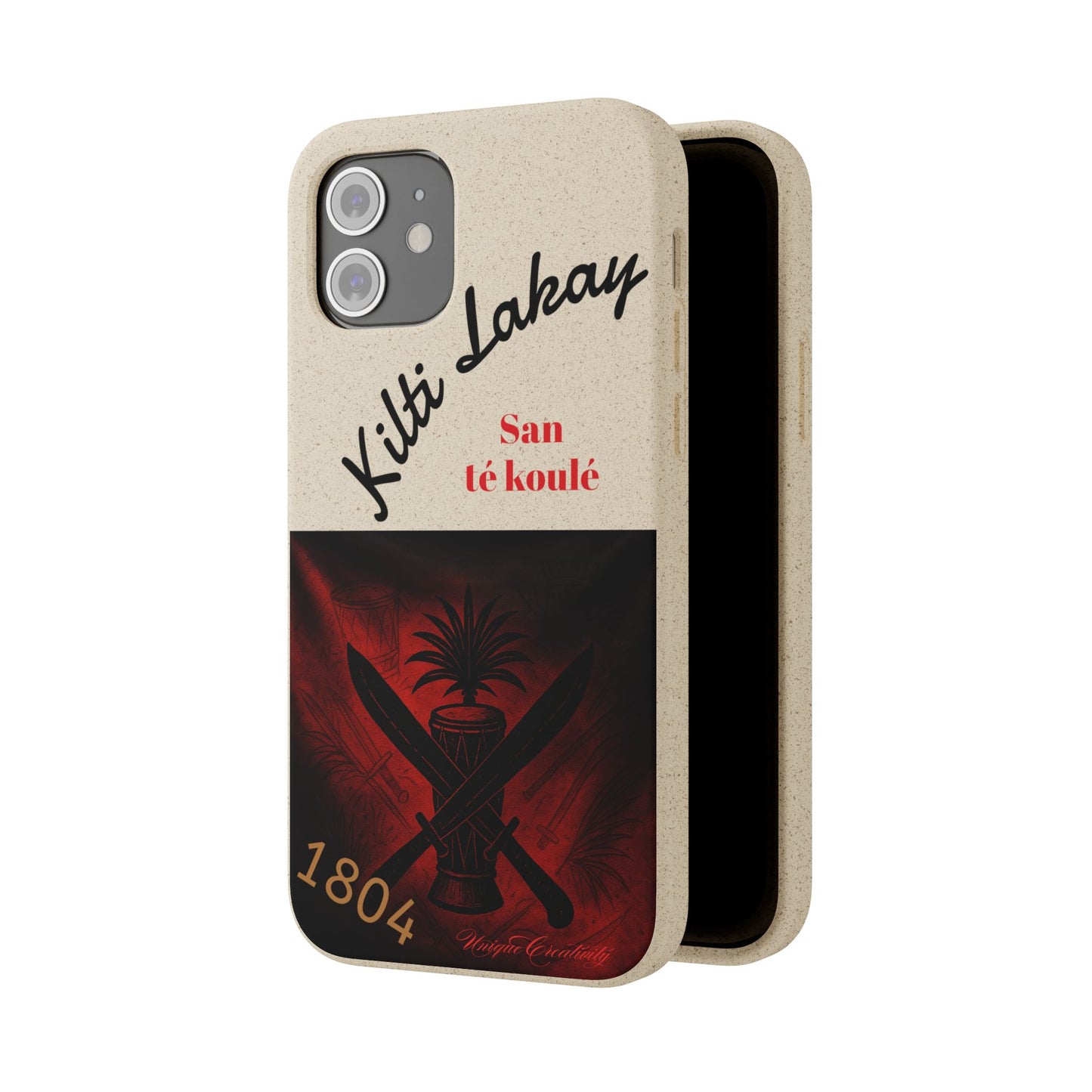 Kilti Lakay™ Eco-Friendly Phone Case | Biodegradable Sustainable Cover, Haitian Heritage