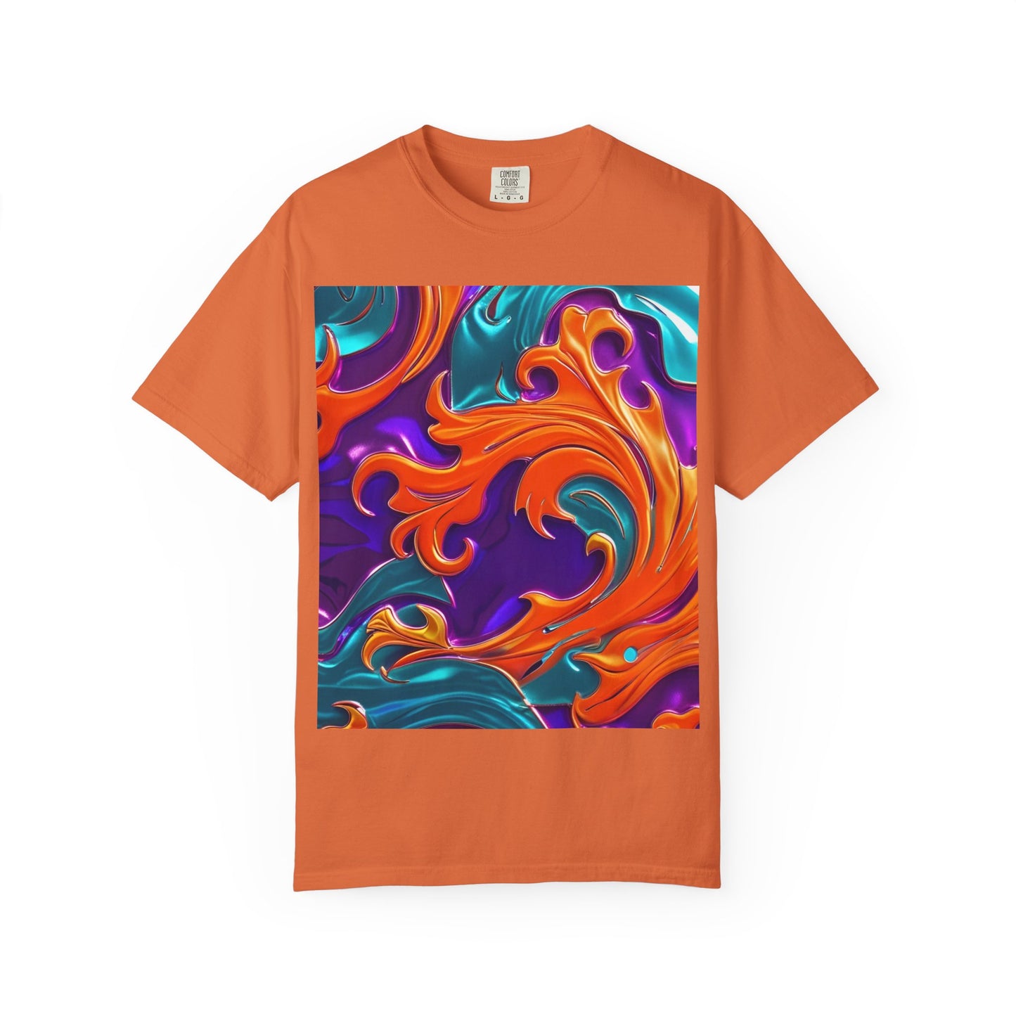 Orange Royal™ Swirl Tee | Bold Luxury