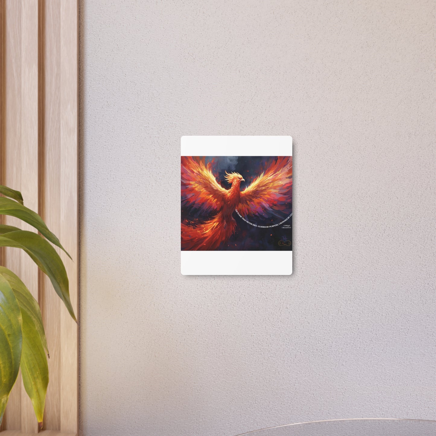 The Flame That Never Dies- Phoenix Rebirth Metal Wall Art sign | Unique Creativity