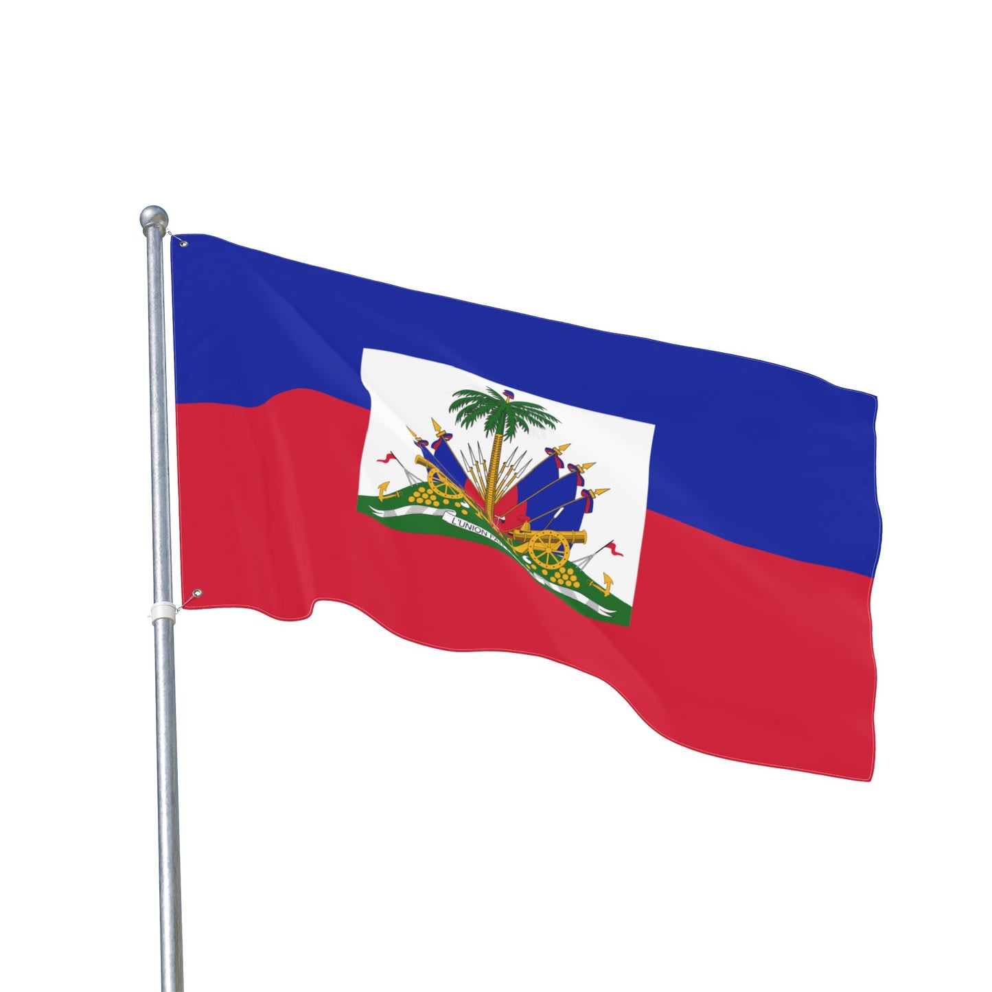 Haiti Flag Double Sided Flag | Nylon Garden Banner, 2-Sided Haitian Flag