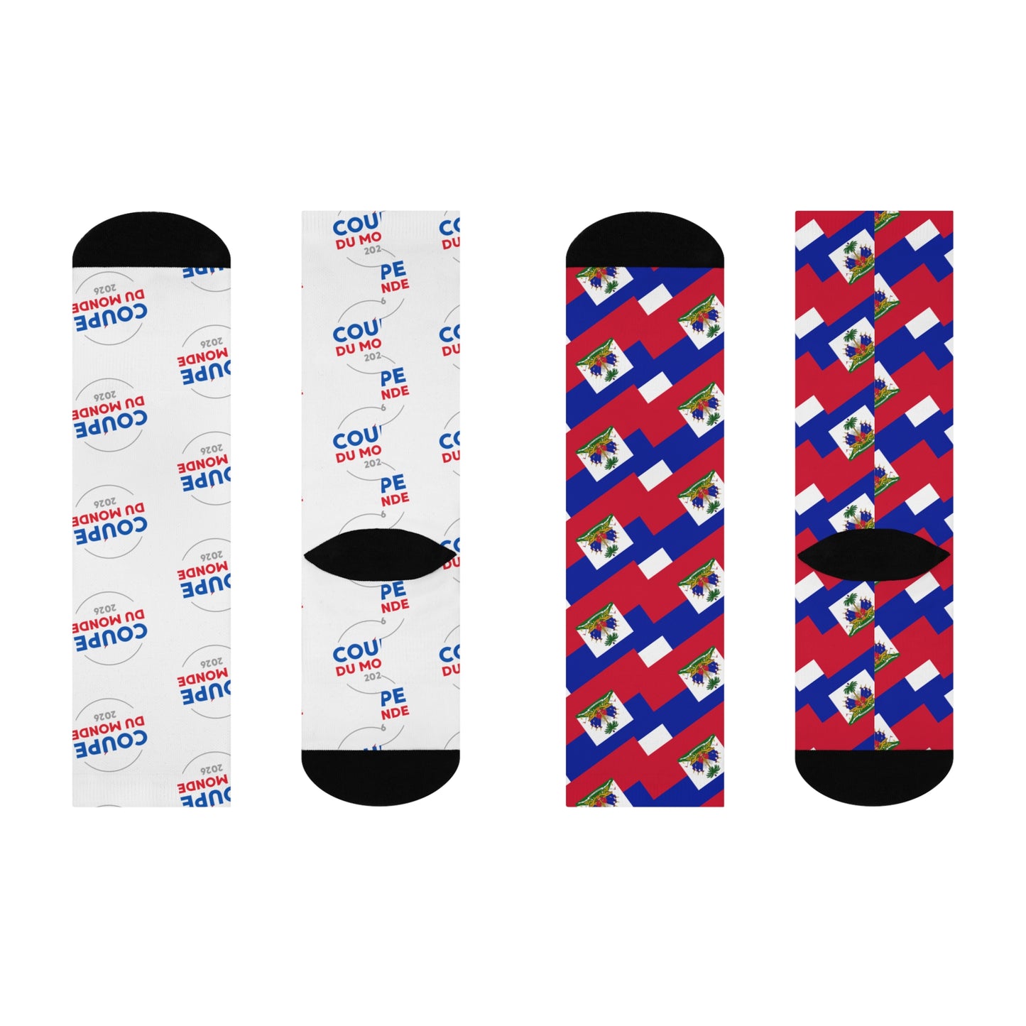 Haiti Coup Du Monde 2026 - Flag Supporter Socks  Unisex | Comfortable | High-Quality Print | Limited Edition