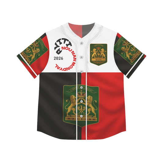 Women Haiti Revolution Baseball Jersey | Nou Nan Nouvèl 2026 | Haitian Heritage Jersey