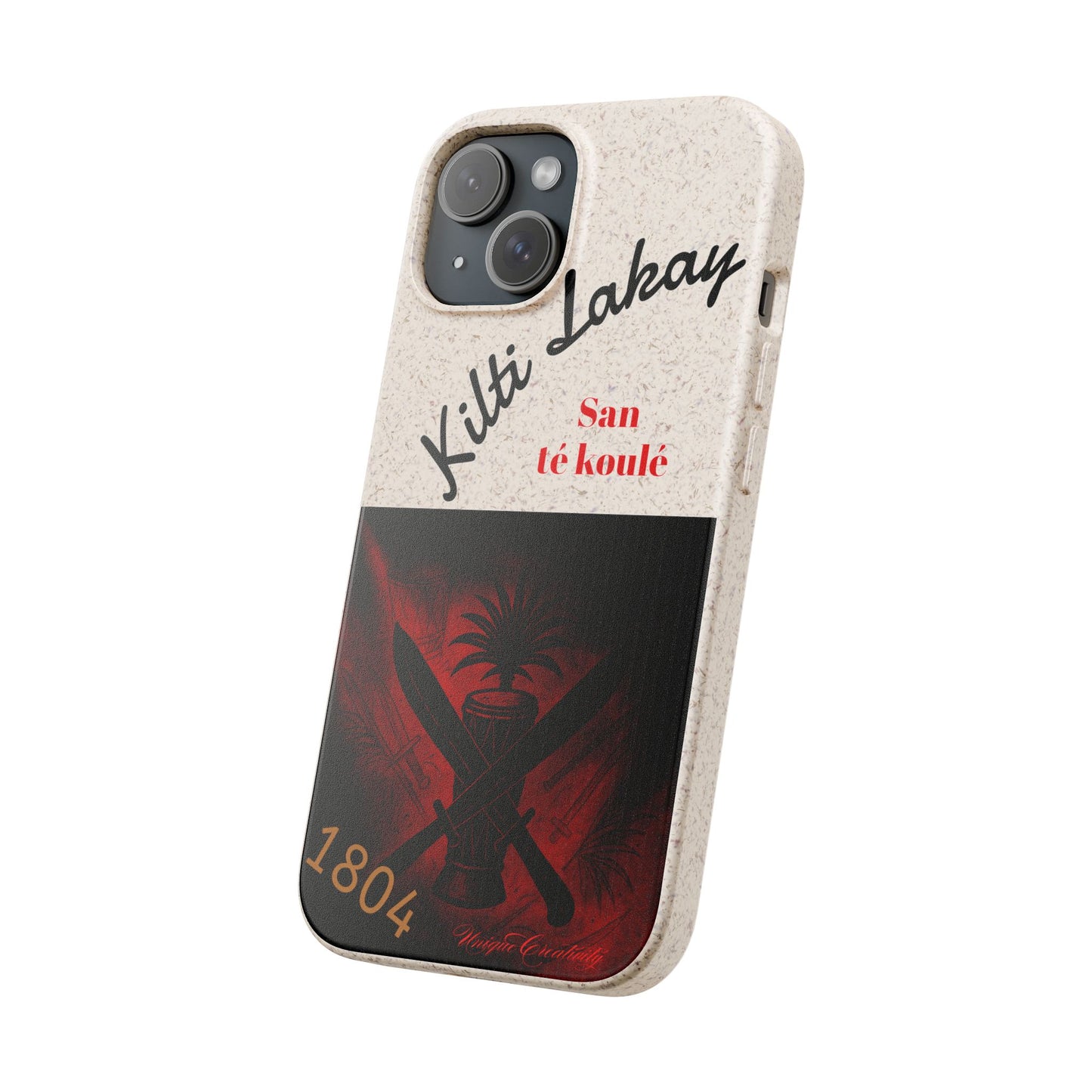 Kilti Lakay™ Eco-Friendly Phone Case | Biodegradable Sustainable Cover, Haitian Heritage