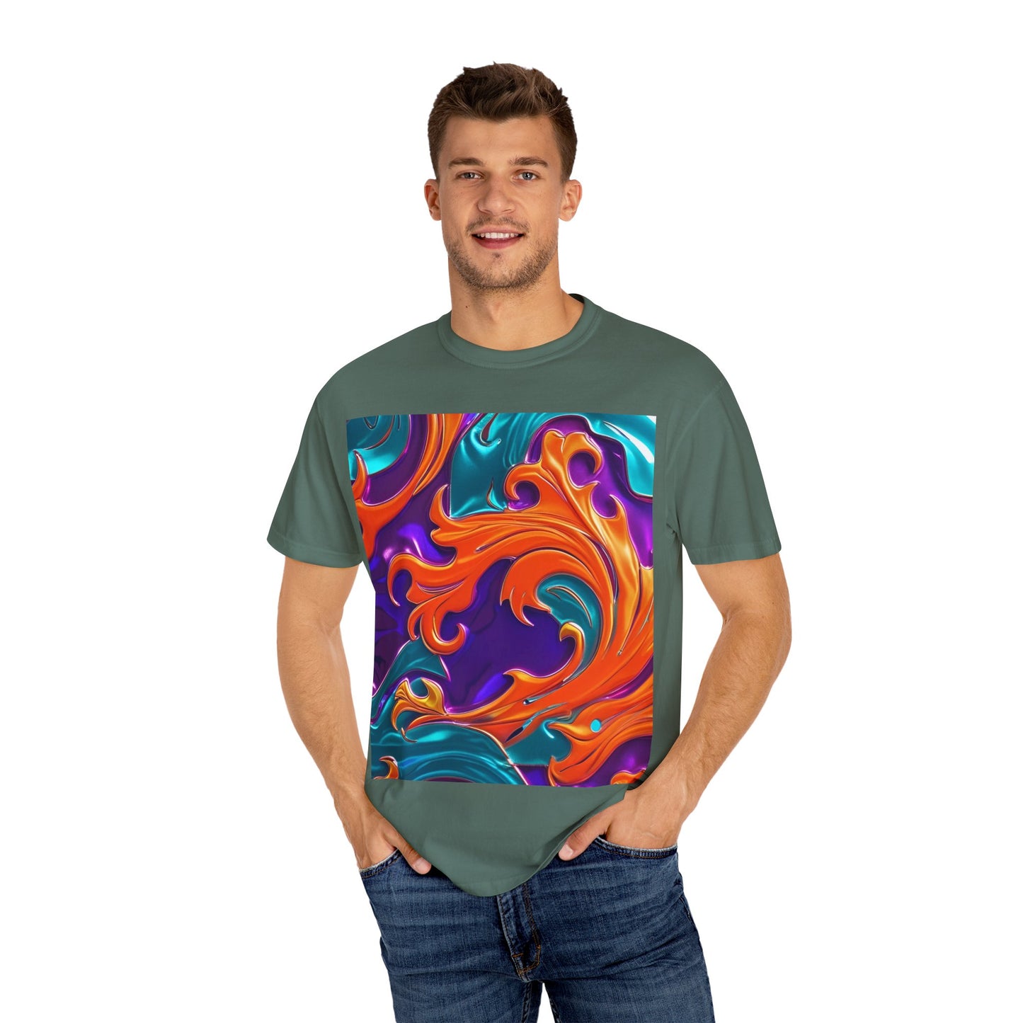 Orange Royal™ Swirl Tee | Bold Luxury