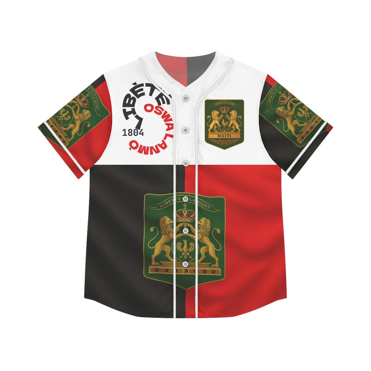Women Haiti Revolution Baseball Jersey | Nou Nan Nouvèl 2026 | Haitian Heritage Jersey
