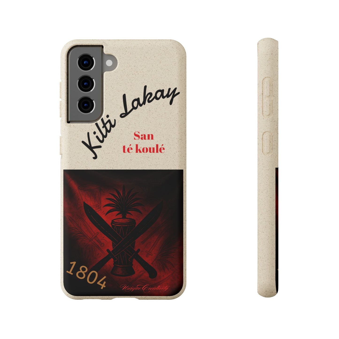 Kilti Lakay™ Eco-Friendly Phone Case | Biodegradable Sustainable Cover, Haitian Heritage