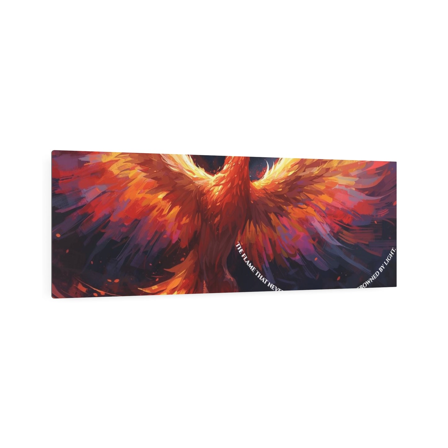 The Flame That Never Dies- Phoenix Rebirth Metal Wall Art sign | Unique Creativity