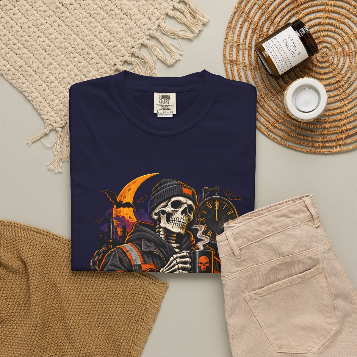 Graveyard Shift Certified Skeleton Halloween T-Shirt