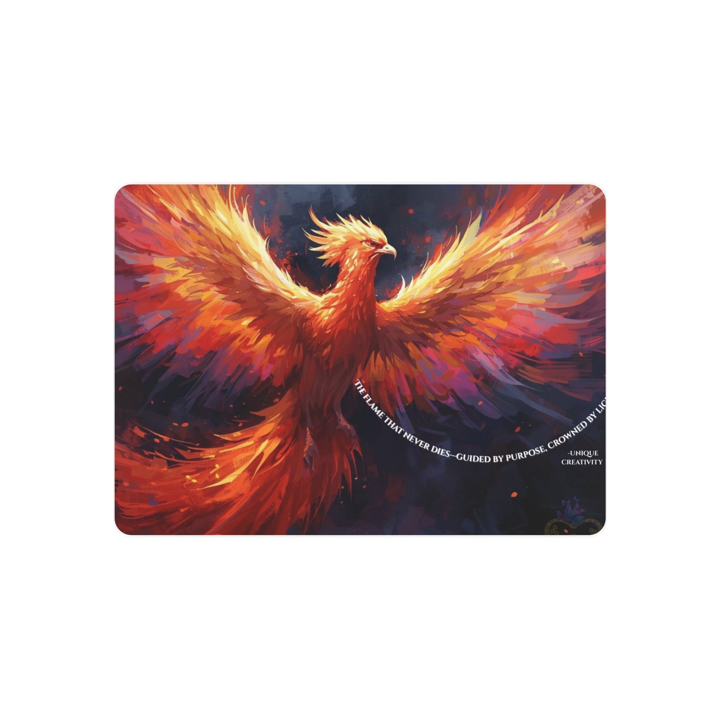The Flame That Never Dies- Phoenix Rebirth Metal Wall Art sign | Unique Creativity