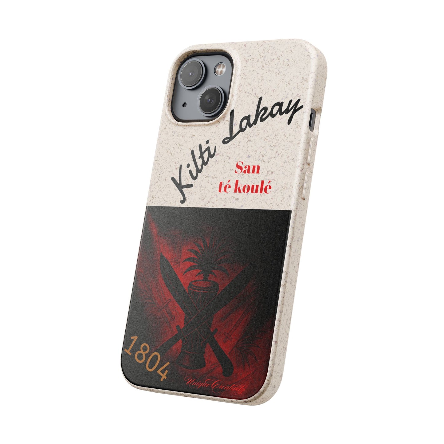 Kilti Lakay™ Eco-Friendly Phone Case | Biodegradable Sustainable Cover, Haitian Heritage
