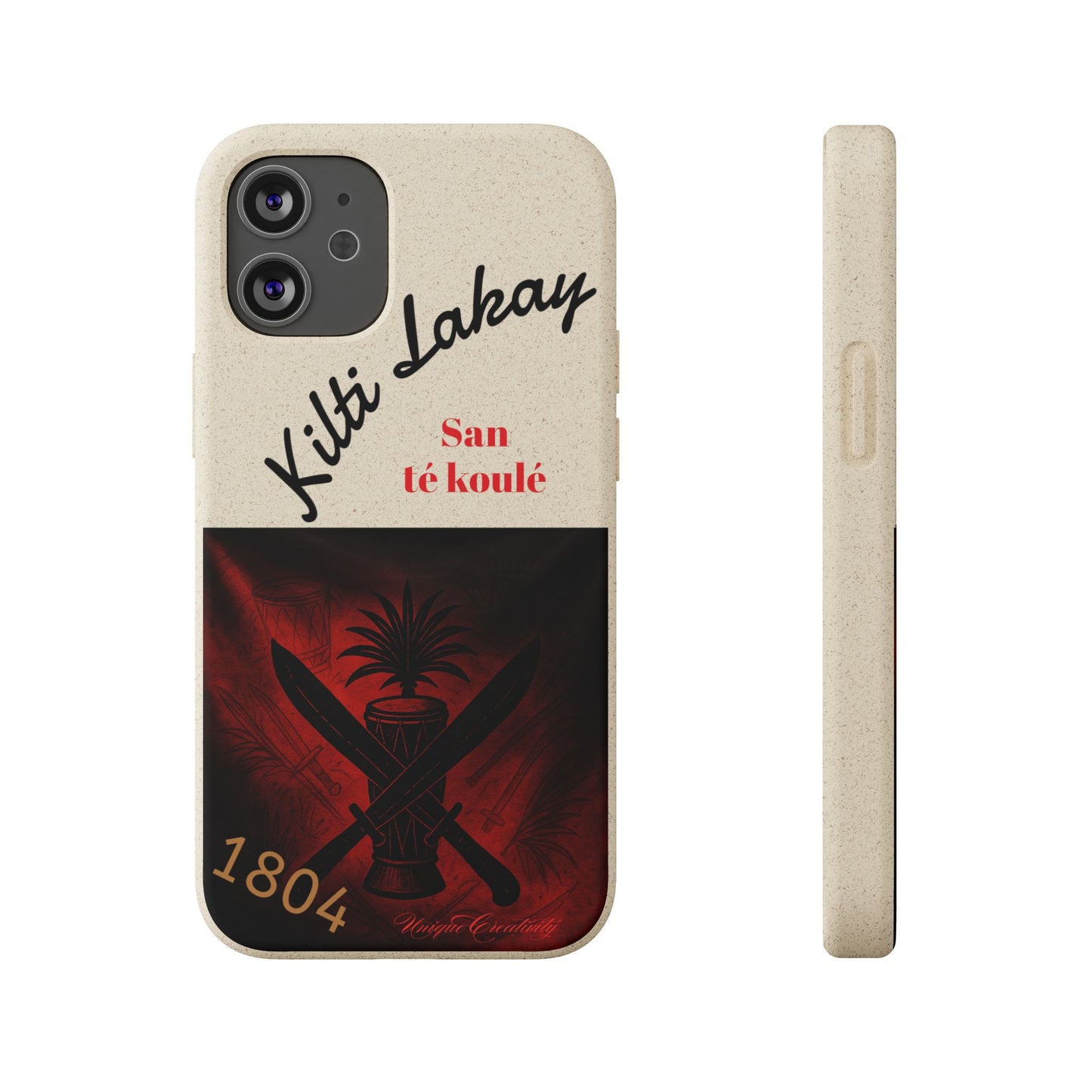 Kilti Lakay™ Eco-Friendly Phone Case | Biodegradable Sustainable Cover, Haitian Heritage