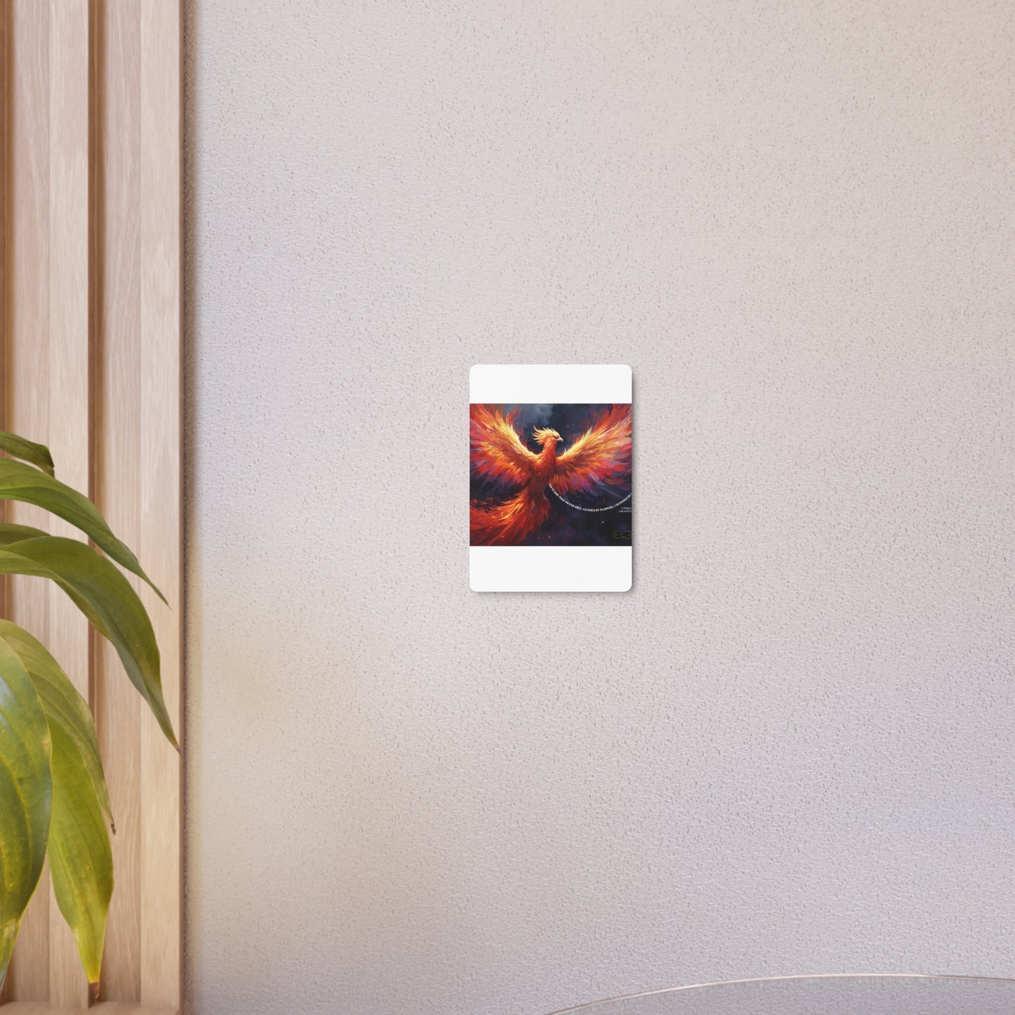 The Flame That Never Dies- Phoenix Rebirth Metal Wall Art sign | Unique Creativity