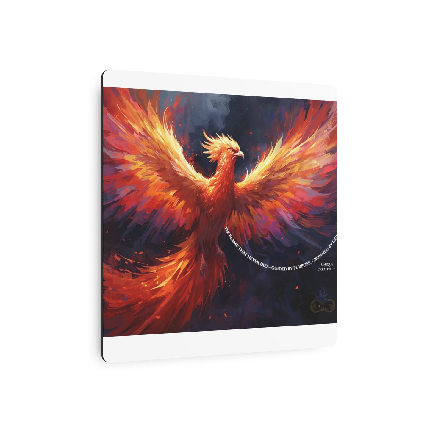 The Flame That Never Dies- Phoenix Rebirth Metal Wall Art sign | Unique Creativity