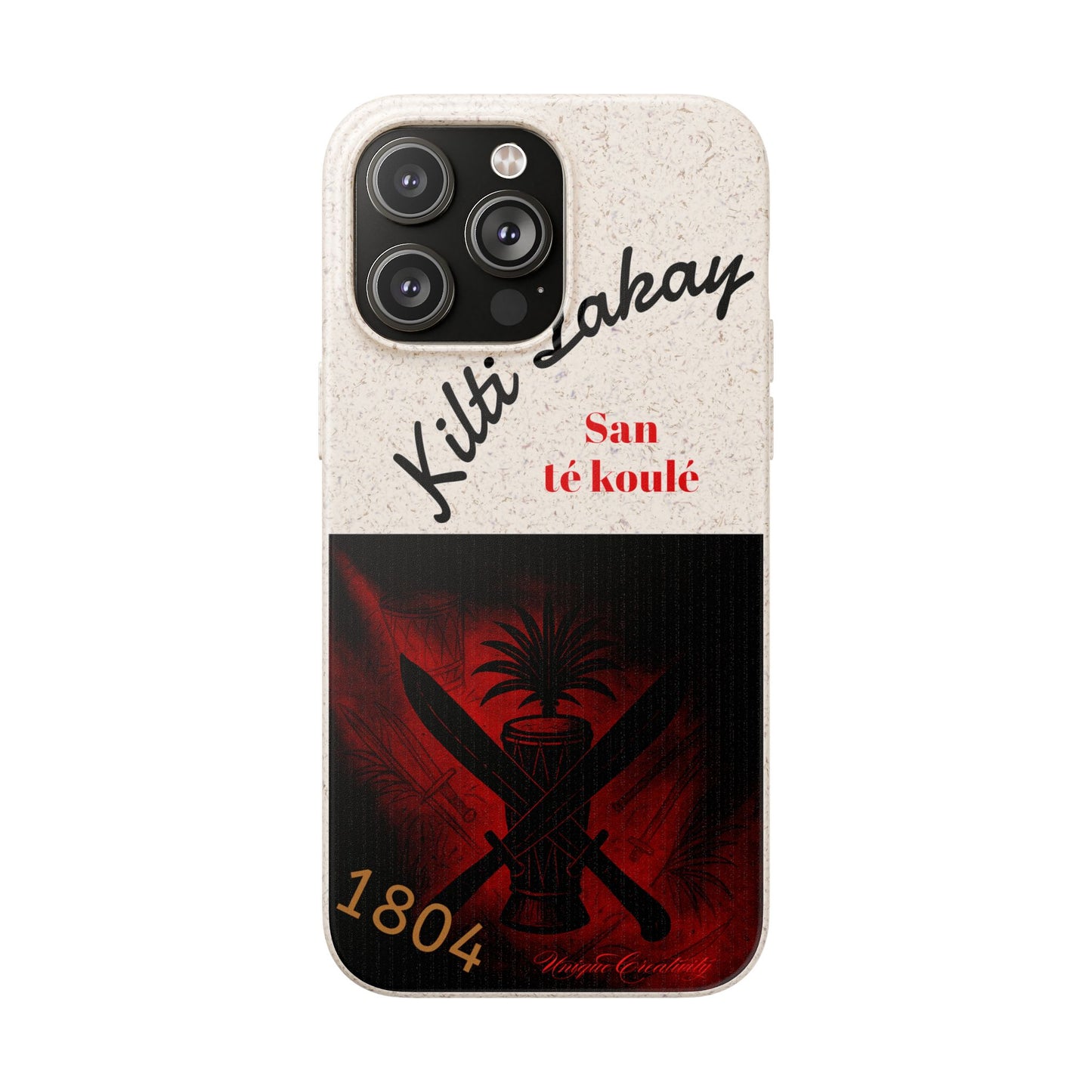 Kilti Lakay™ Eco-Friendly Phone Case | Biodegradable Sustainable Cover, Haitian Heritage