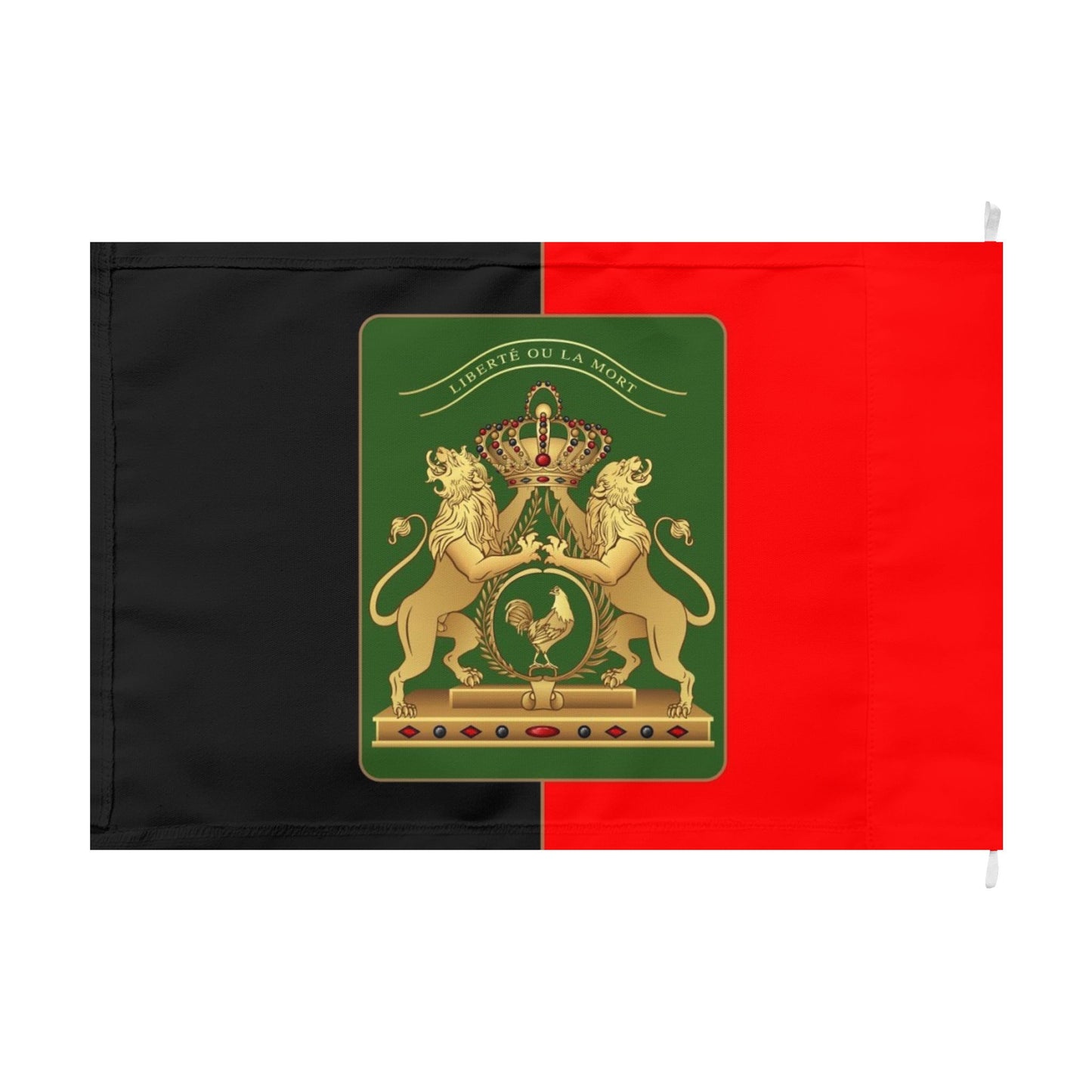 Double-Sided Haiti Revolution Flag black and red