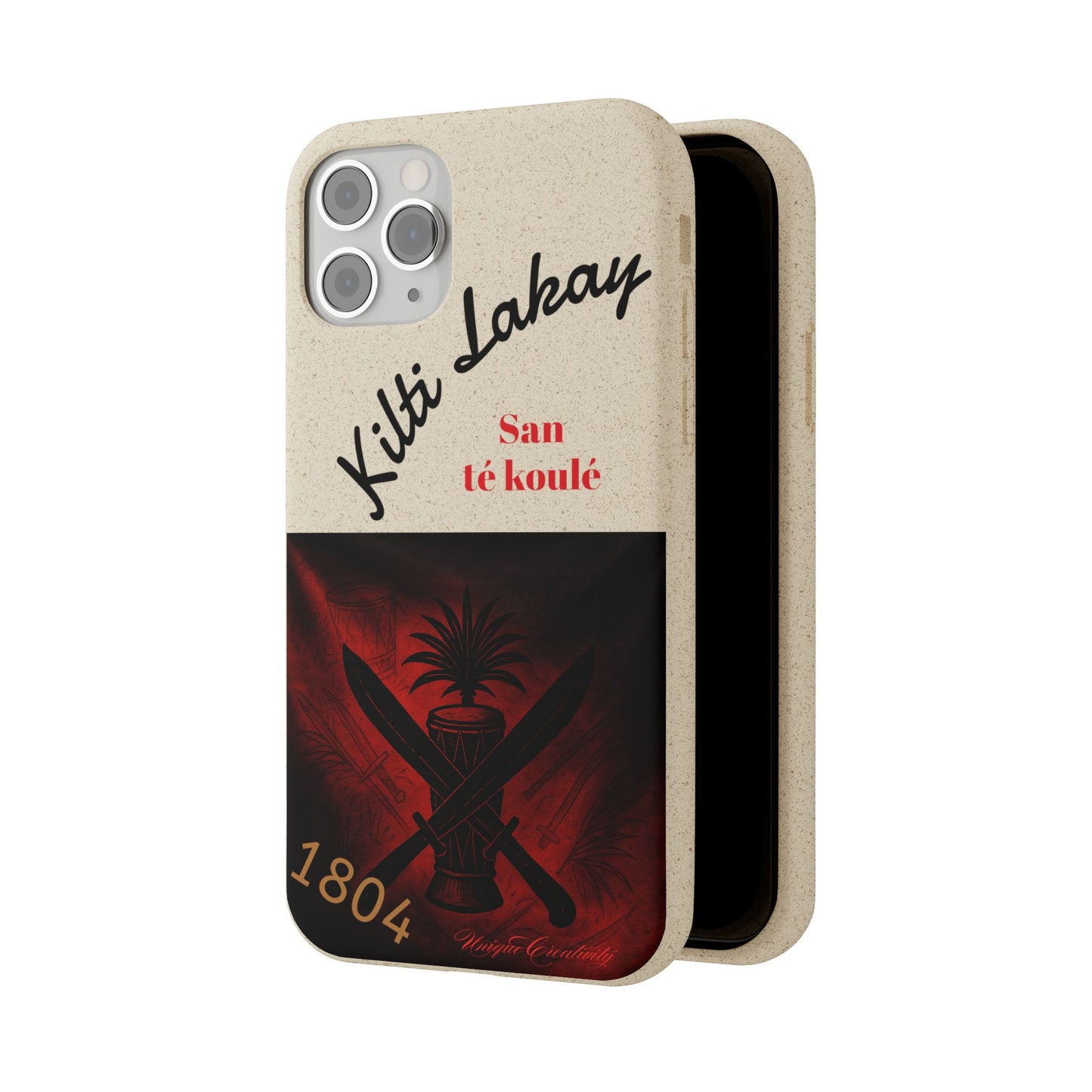 Kilti Lakay™ Eco-Friendly Phone Case | Biodegradable Sustainable Cover, Haitian Heritage